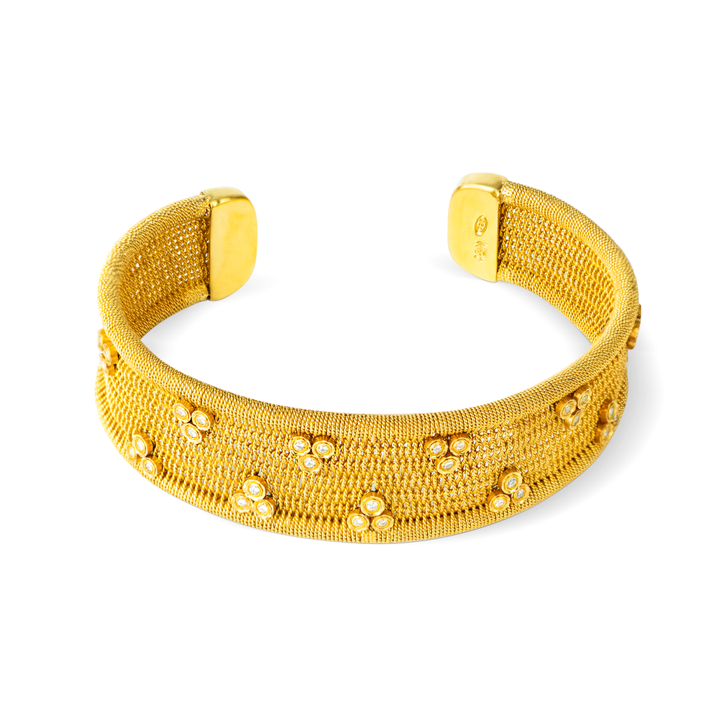 RICAMI 18K Gold Vermeil Bracelet with Diamonds