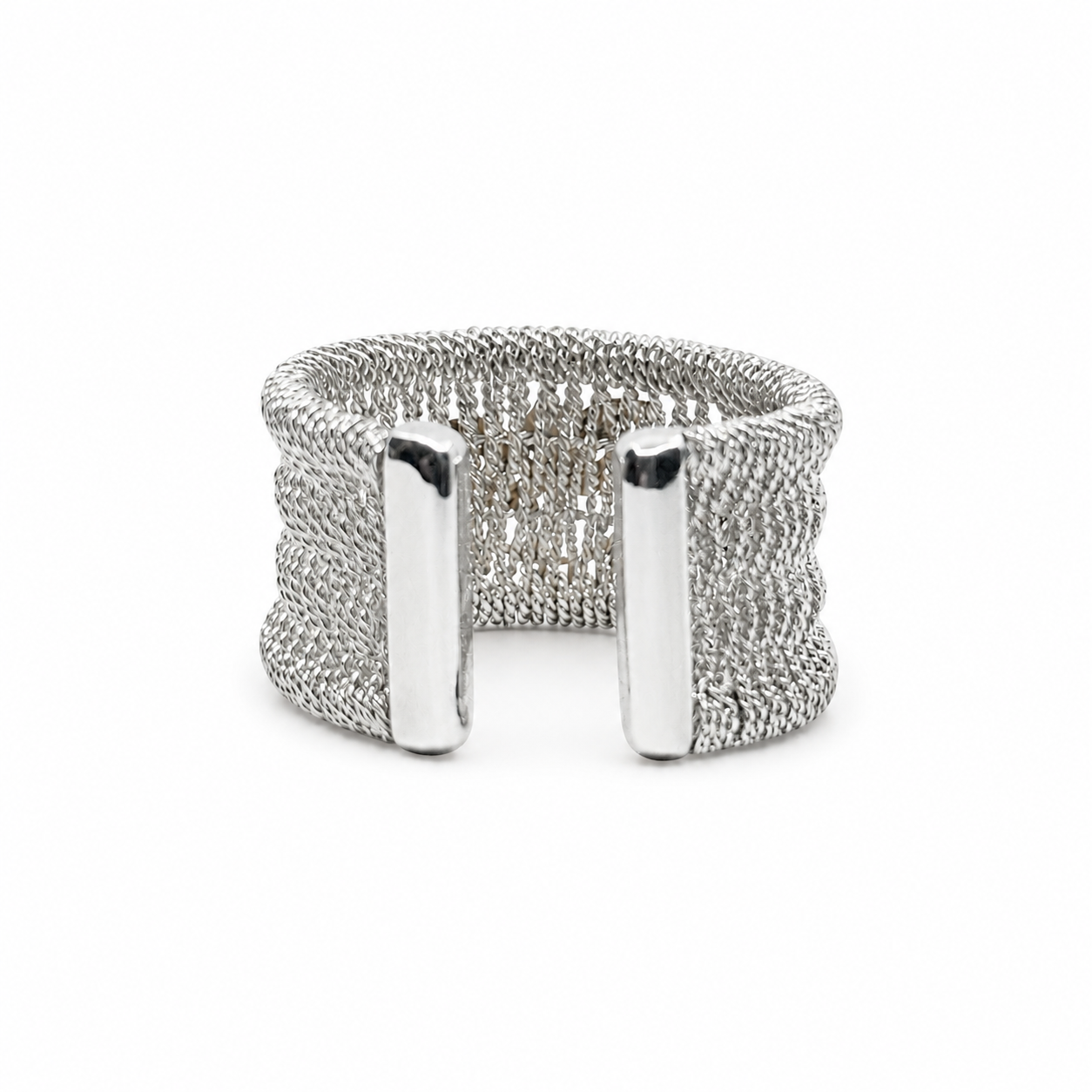 RICAMI Sterling Silver and Solid 18K Gold Ring