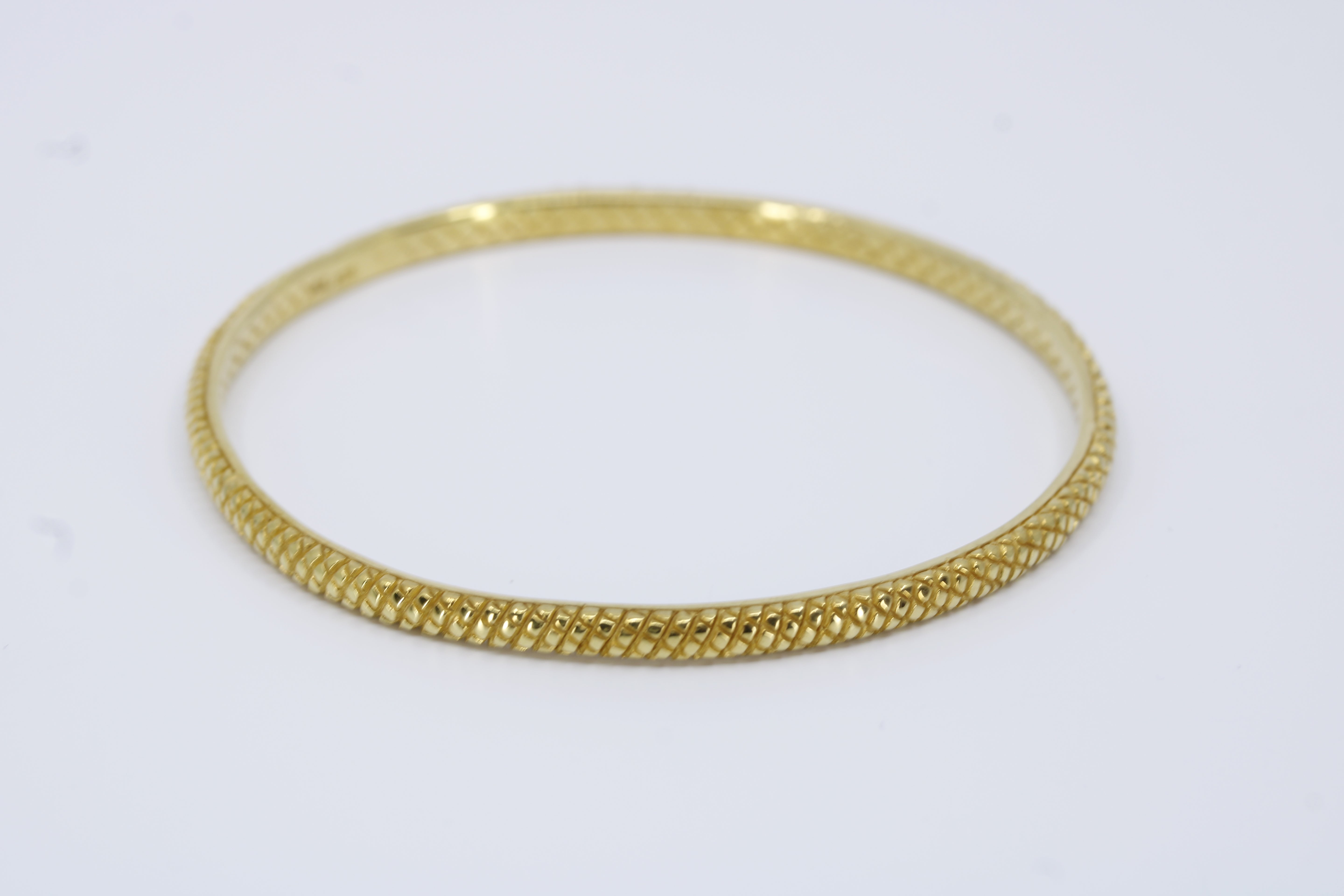 Casa Bali 18K Gold Vermeil Amethyst Bangle Bracelet