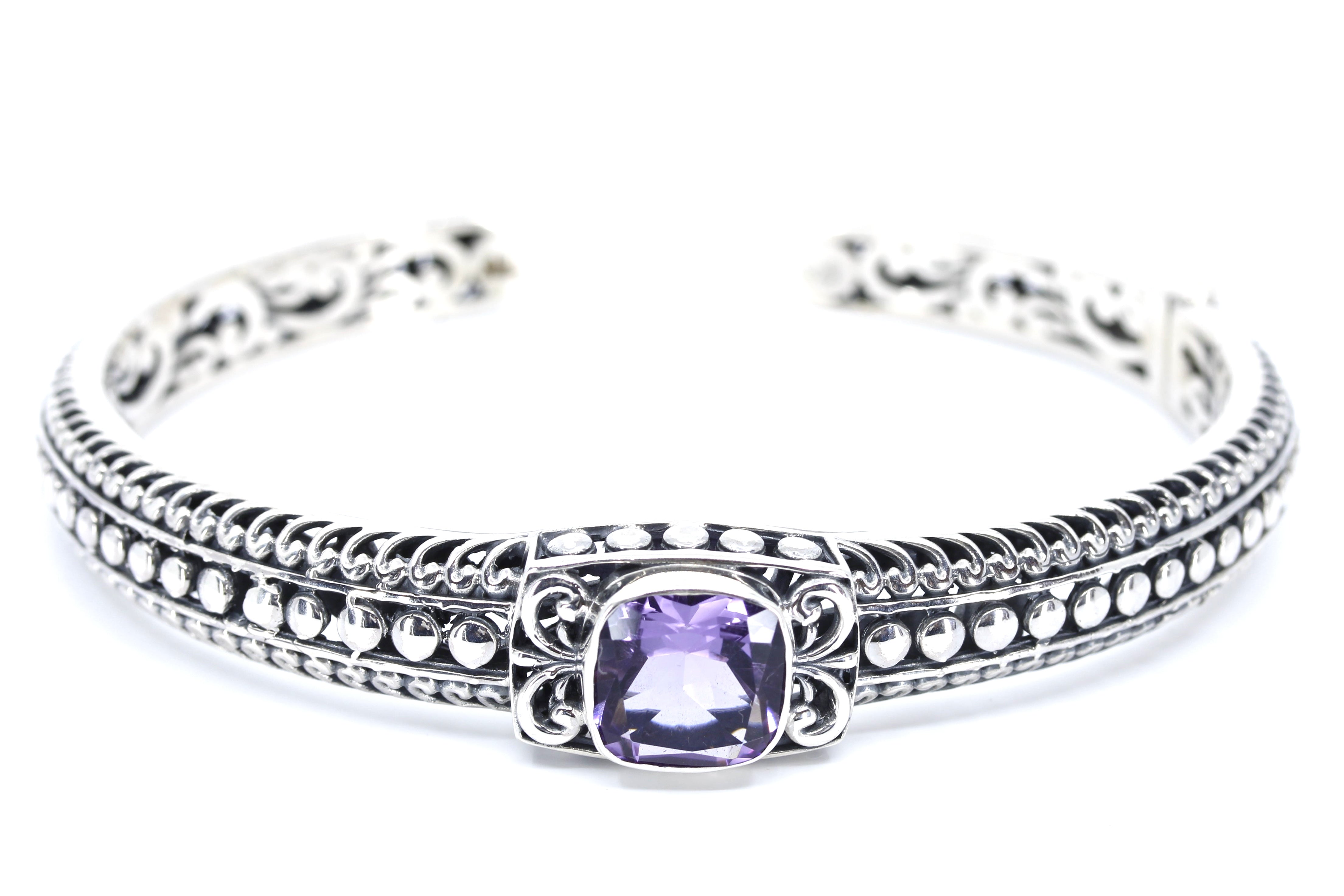 ALBA Amethyst Cuff Bracelet