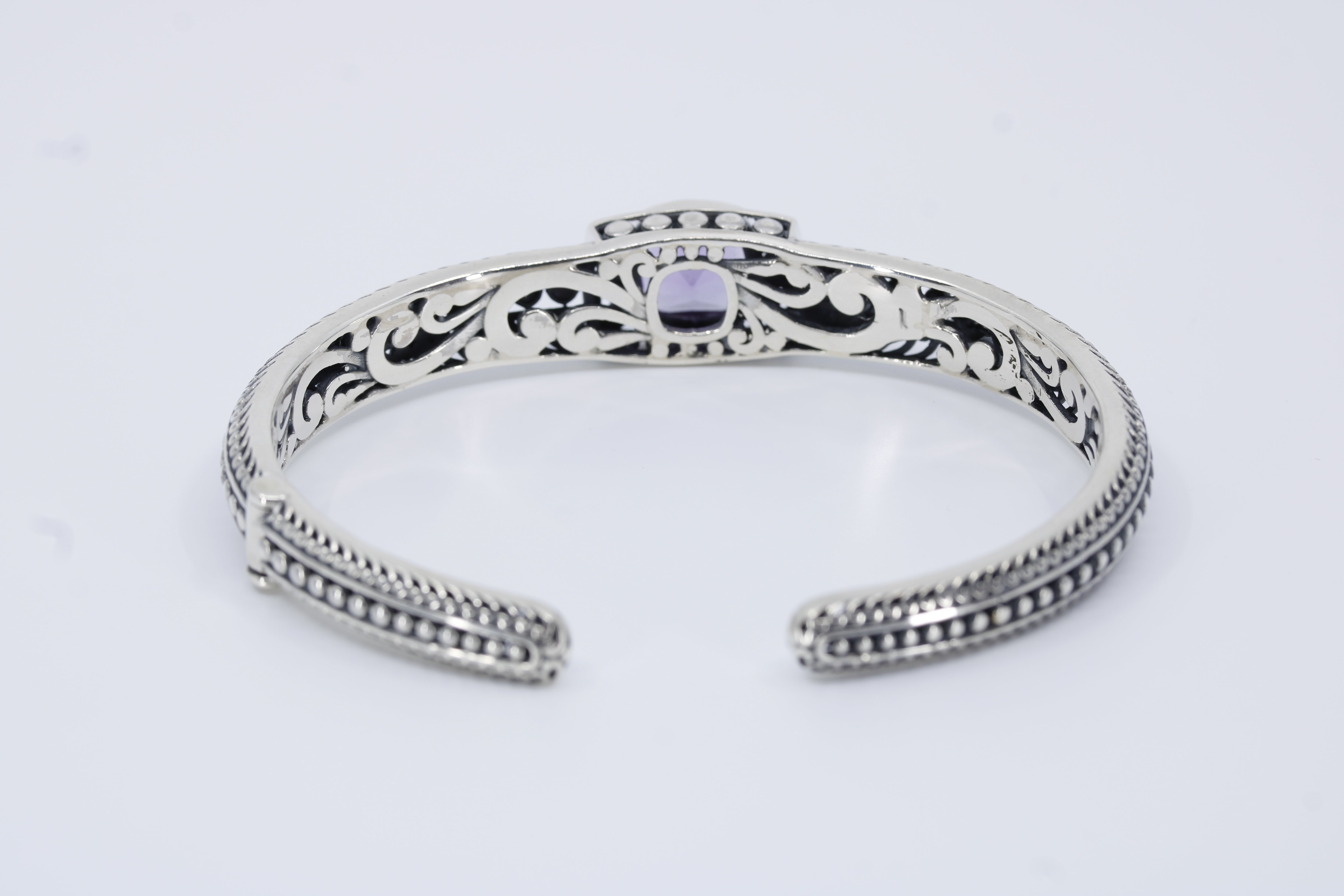 Casa Bali Amethyst Cuff Bracelet