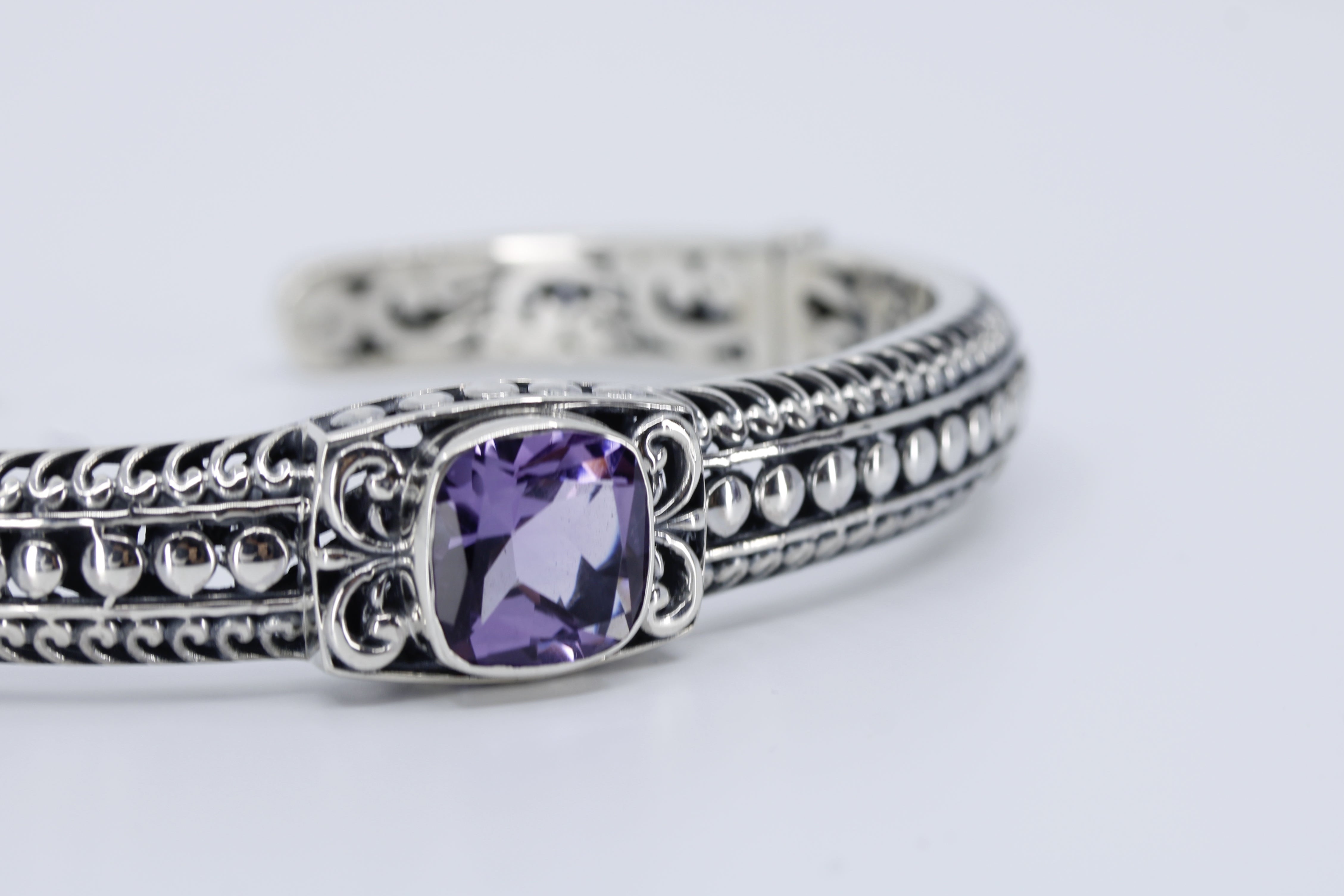 ALBA Amethyst Cuff Bracelet