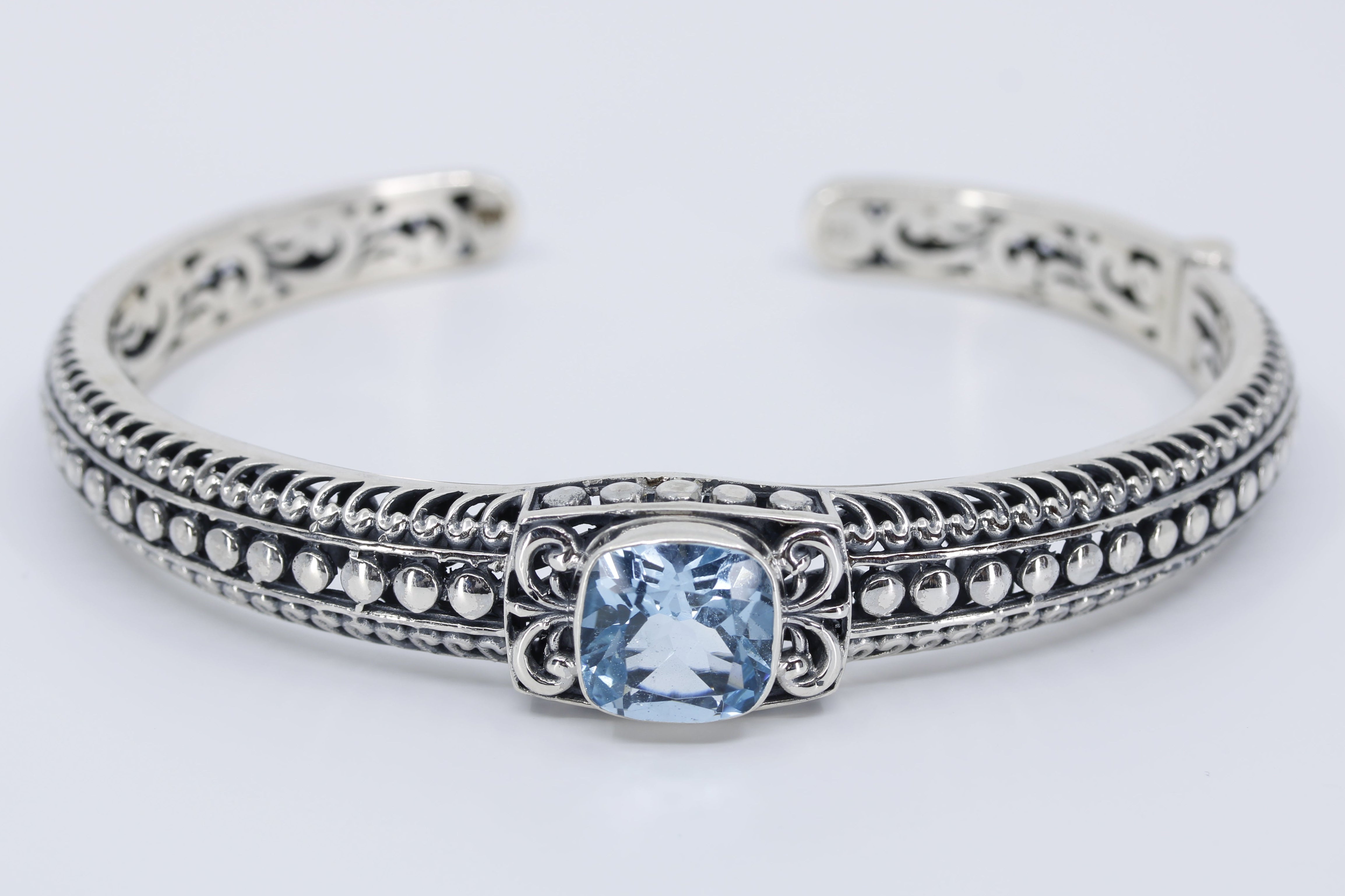 ALBA Blue Topaz Cuff Bracelet