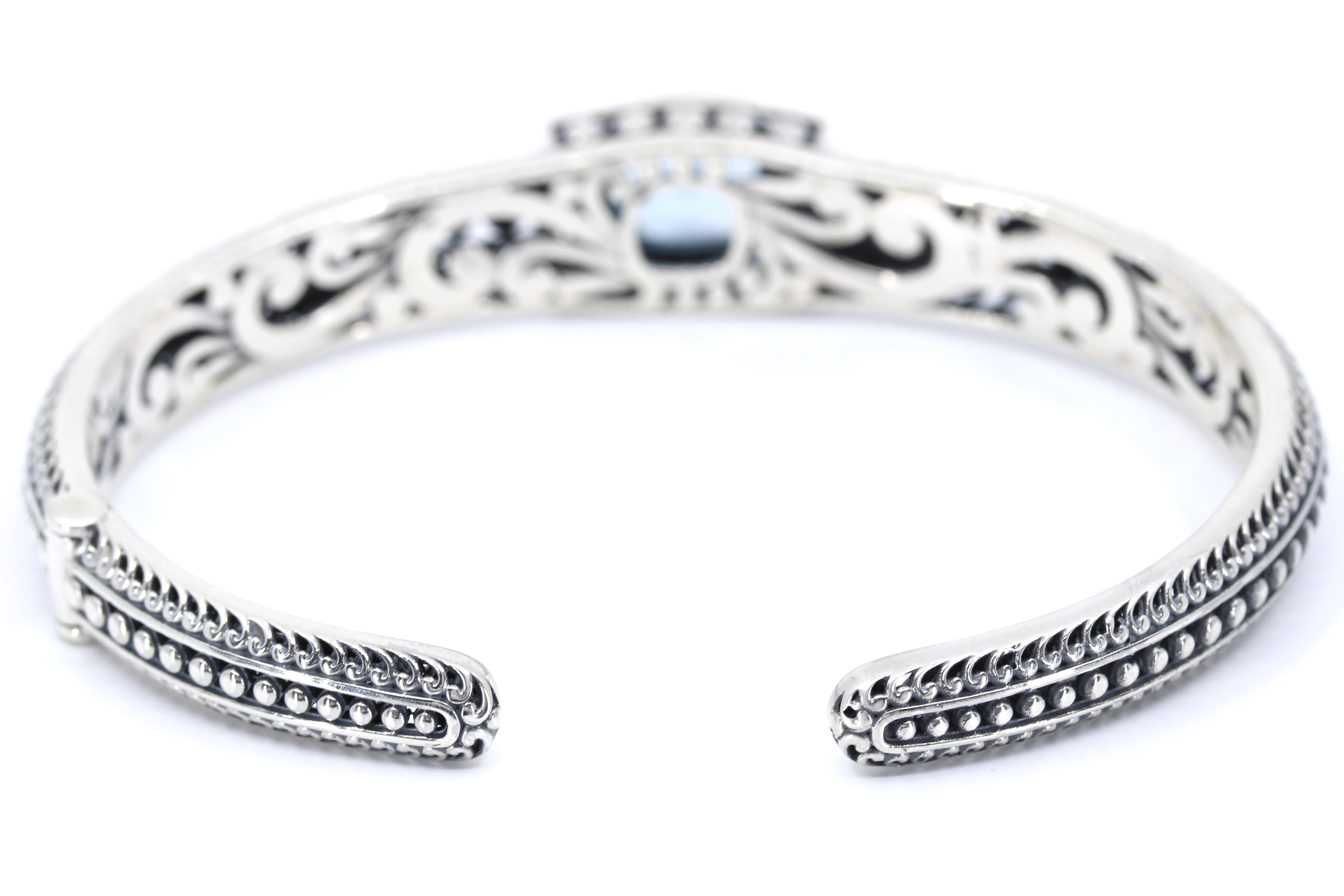 ALBA Blue Topaz Cuff Bracelet