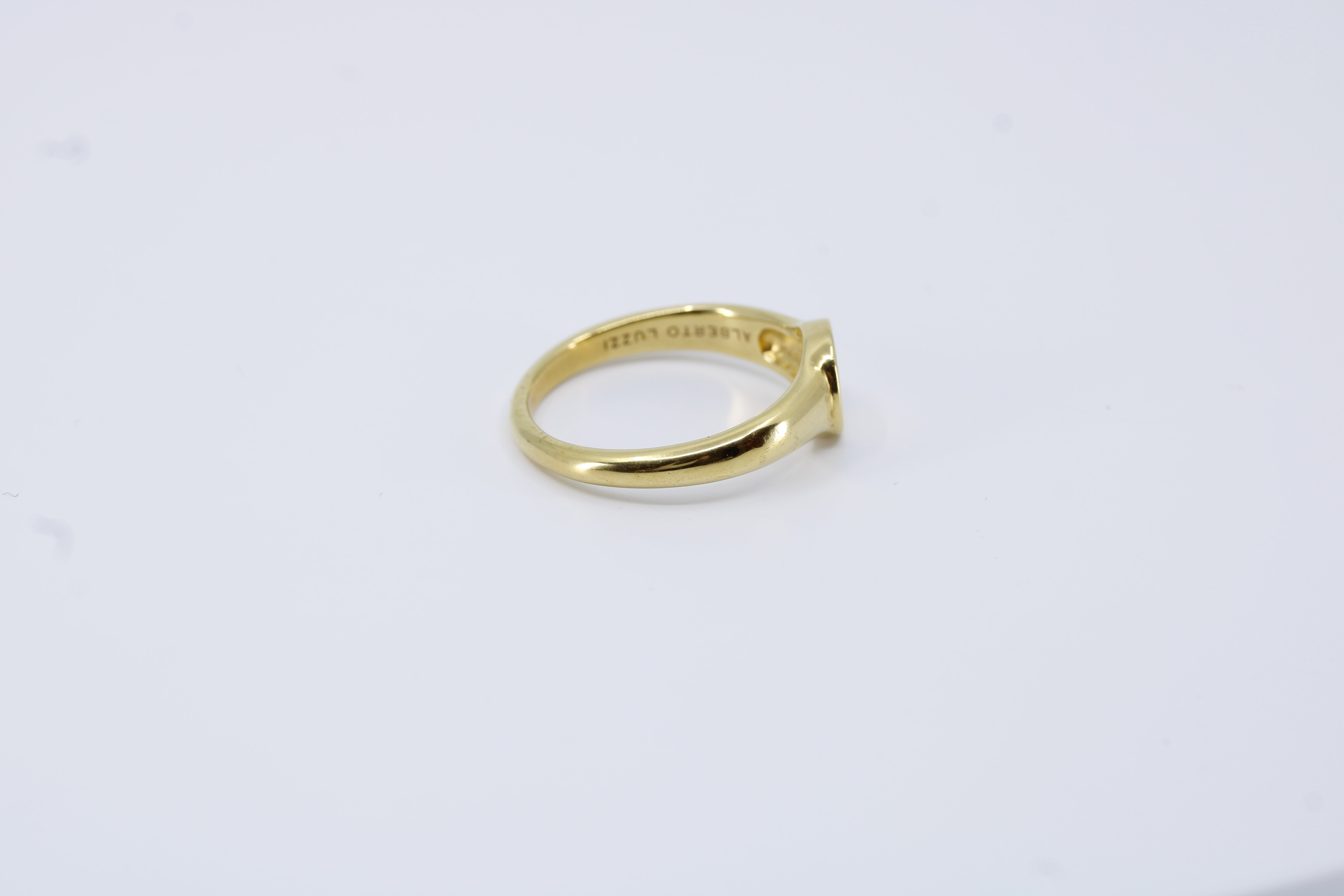 Linea 18K Gold Vermeil Signet Band Ring