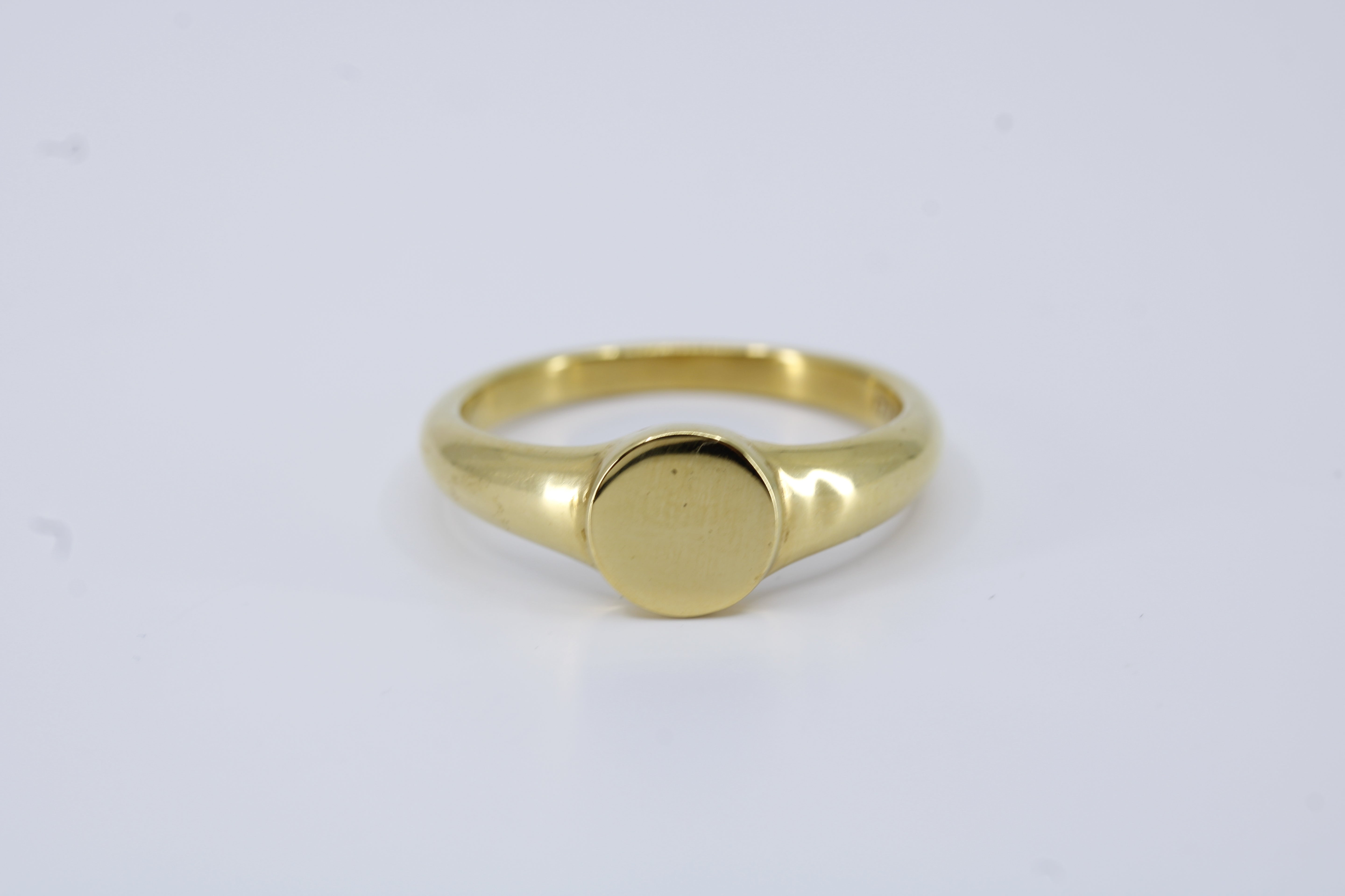 Linea 18K Gold Vermeil Signet Band Ring