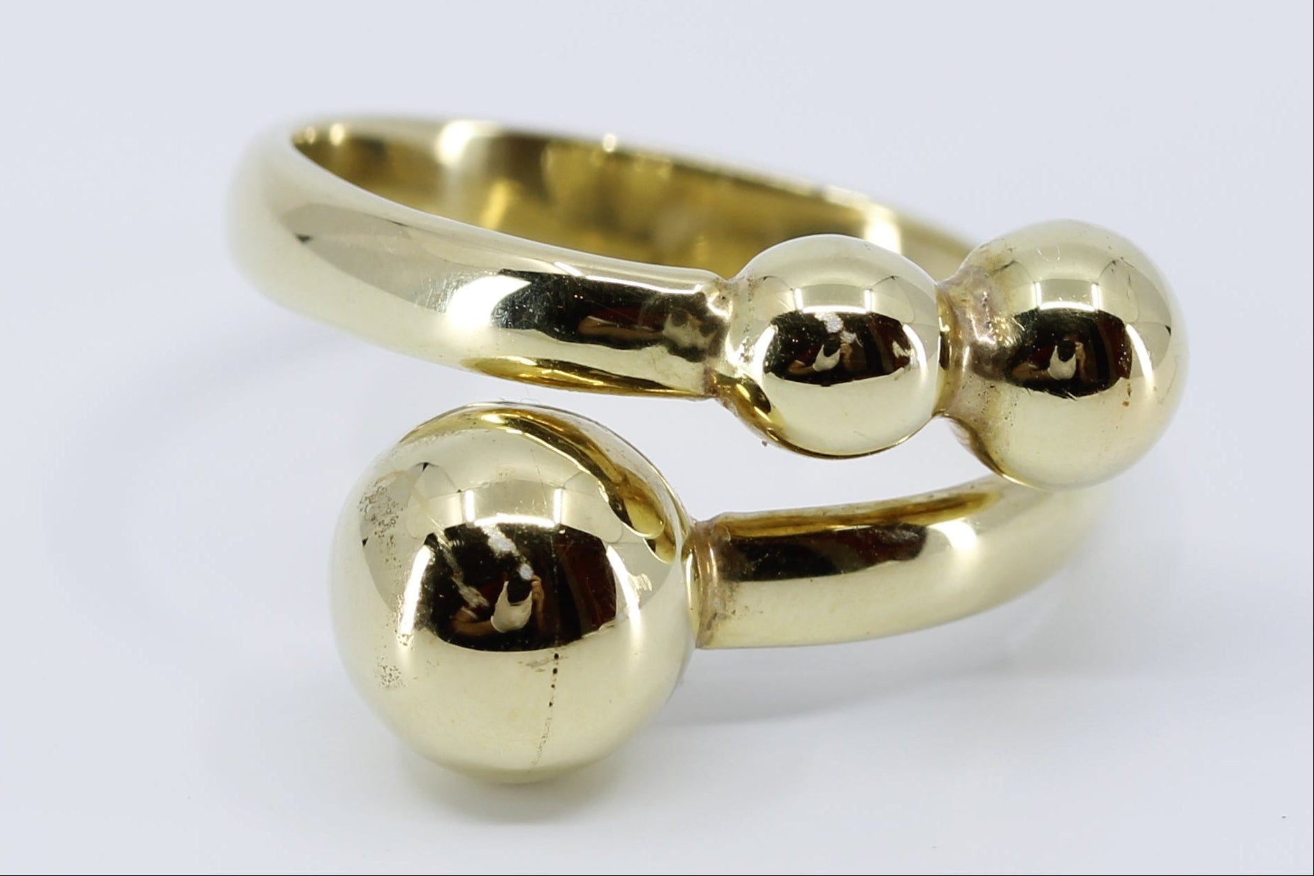 CELESTIA 18K Gold Vermeil Overlap Band Ring