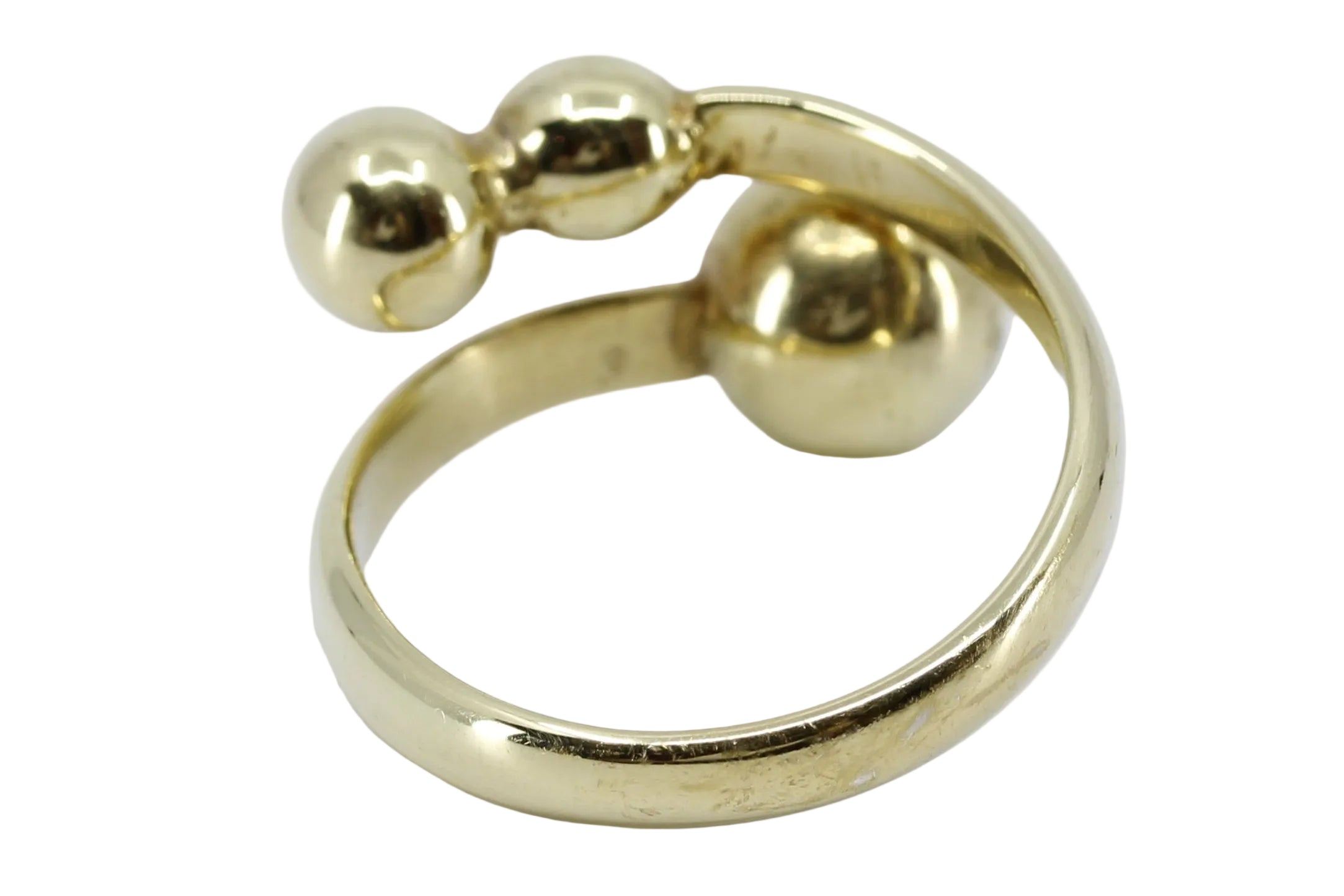 CELESTIA 18K Gold Vermeil Overlap Band Ring
