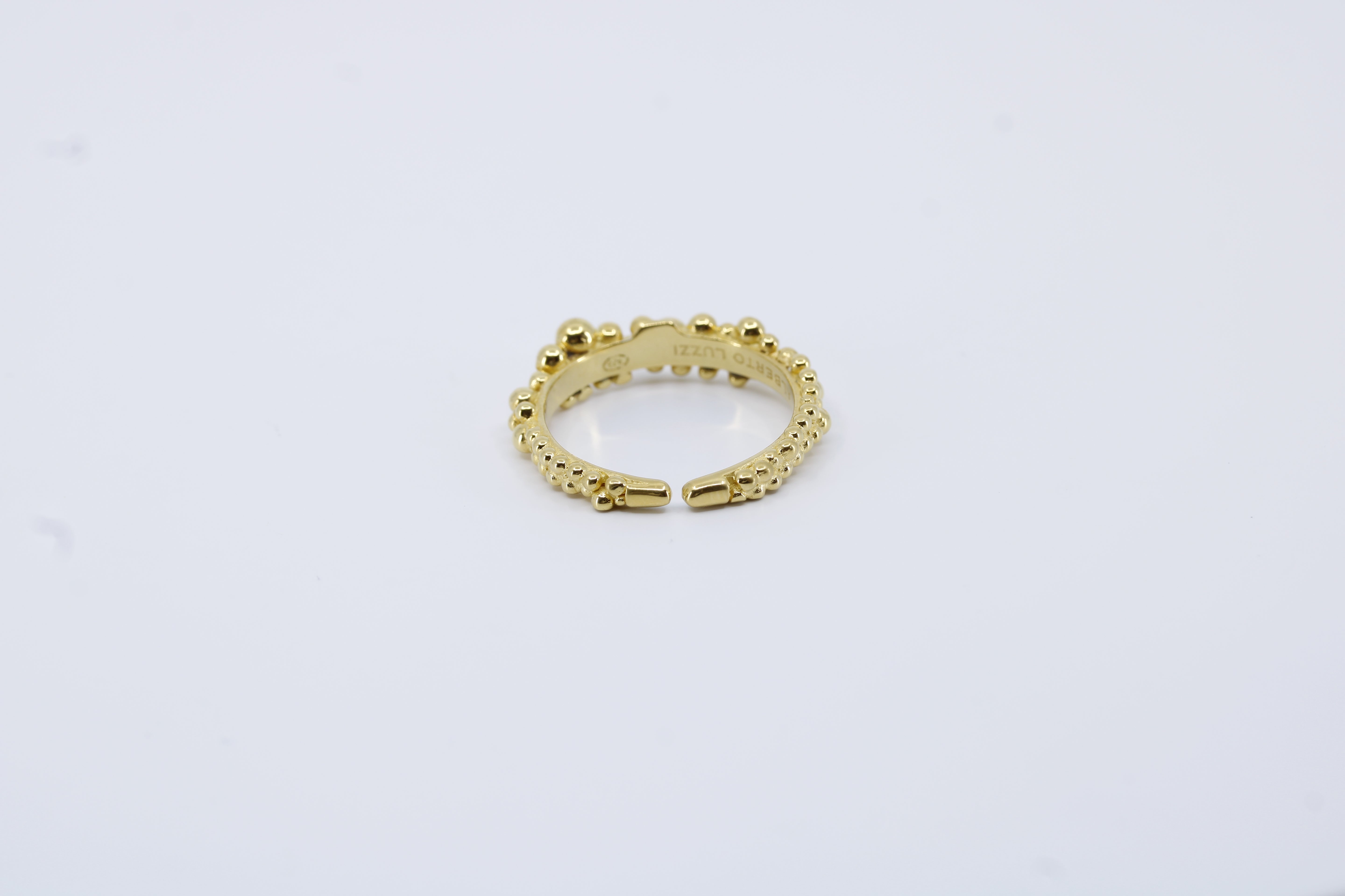 Caviar 18K Gold Vermeil Ring