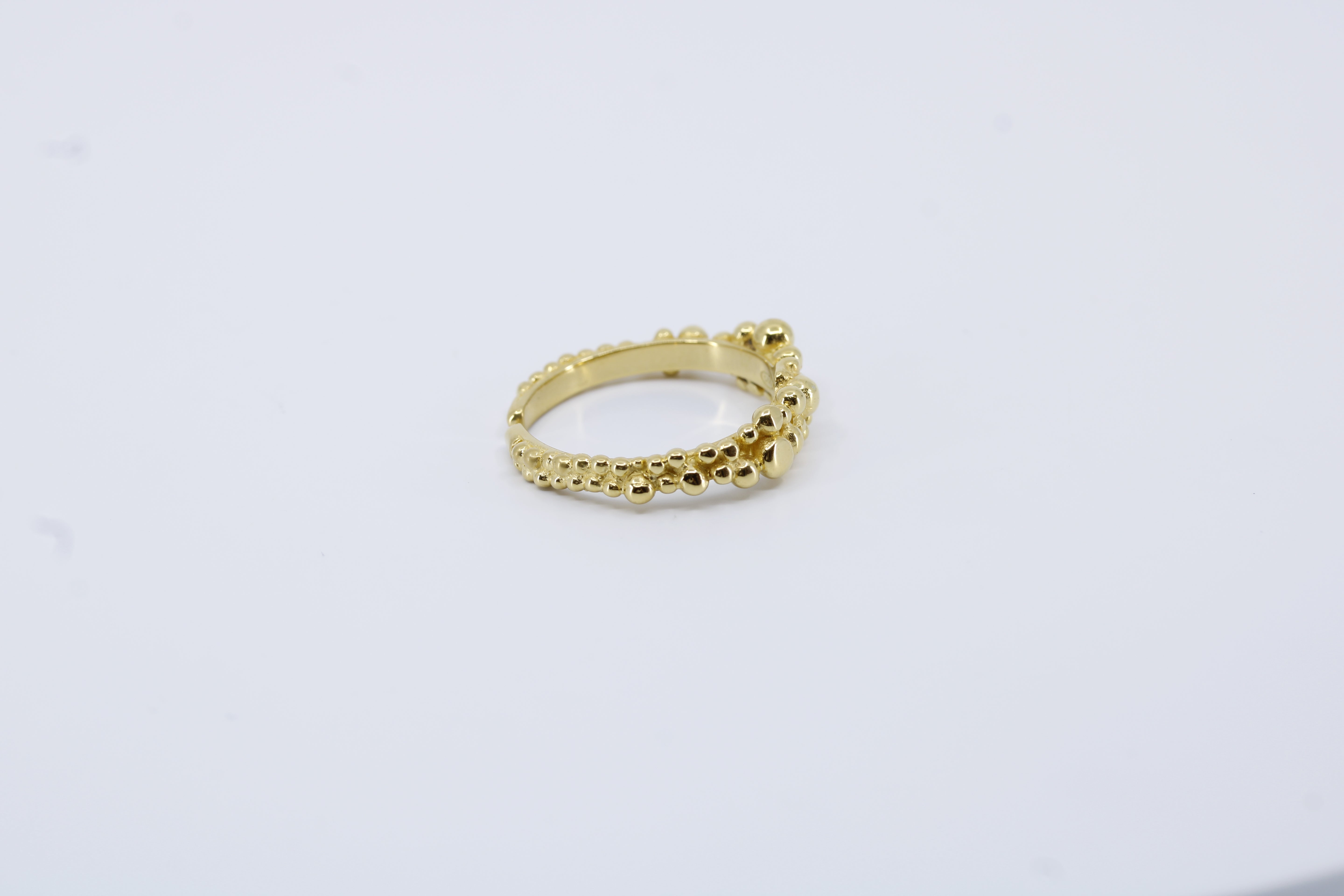 Caviar 18K Gold Vermeil Ring