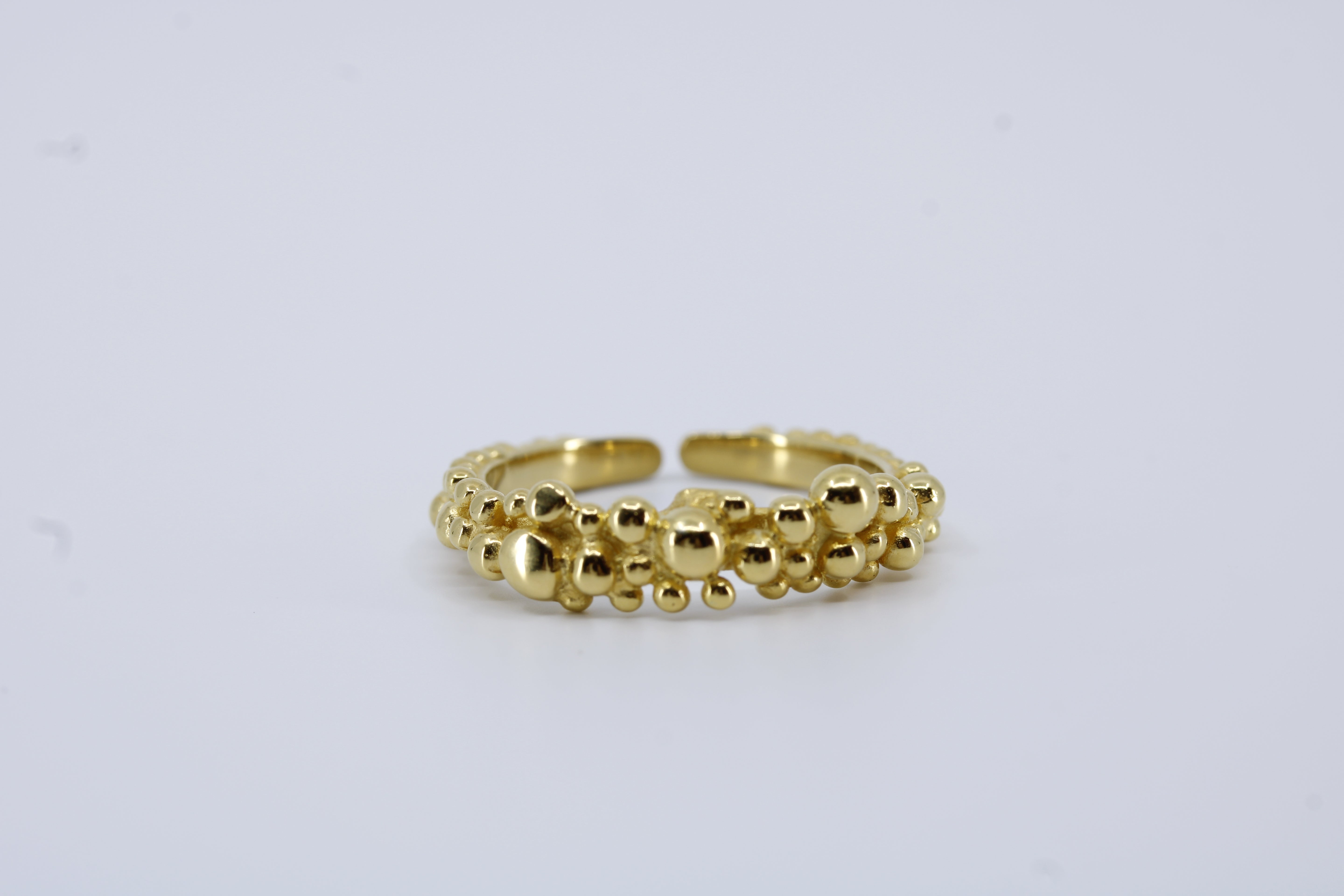Caviar 18K Gold Vermeil Ring