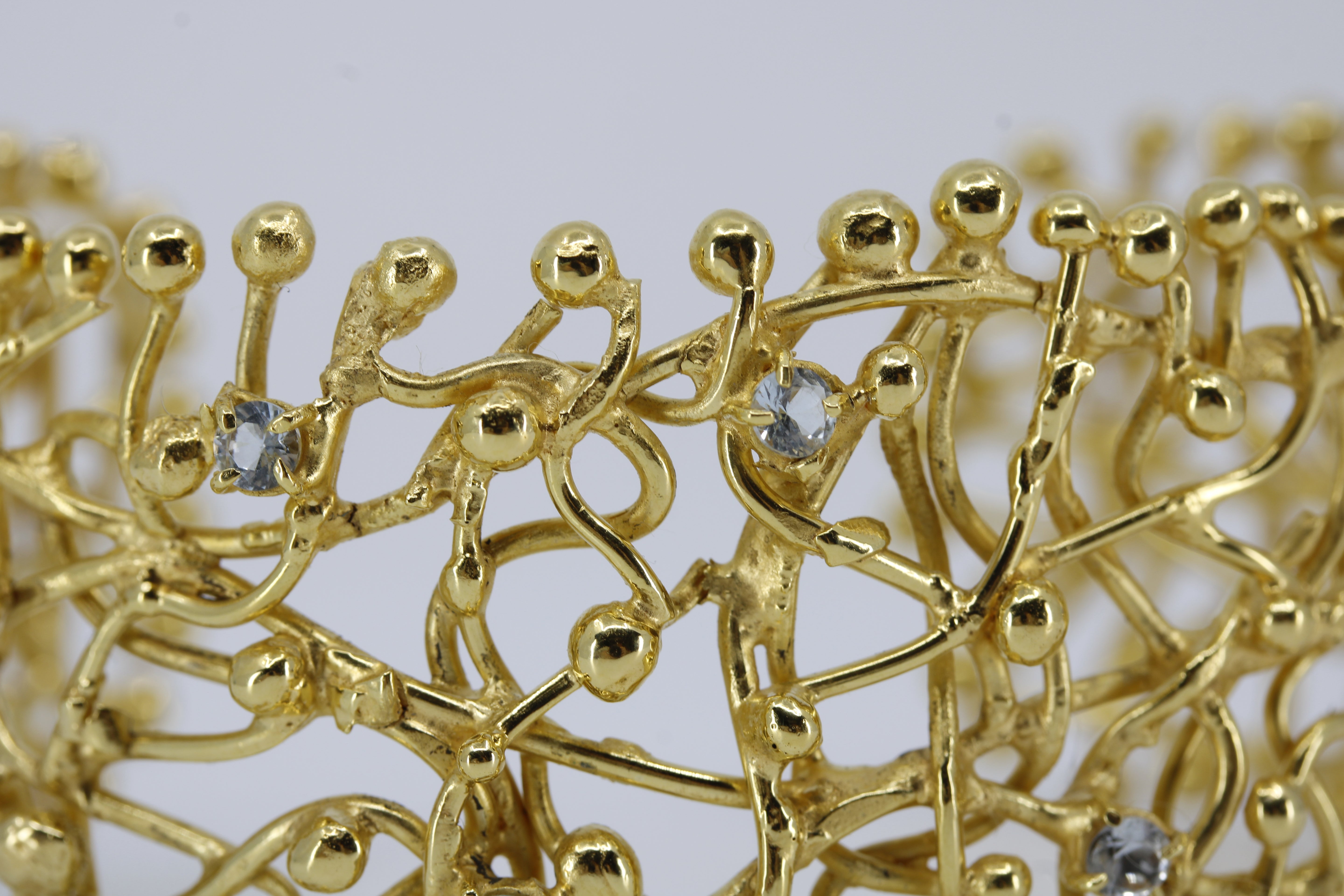 MAREA Cuff Bracelet with Topaz