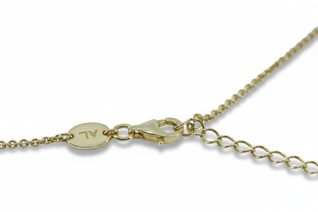 VENERE Station Necklace with Blue Topaz