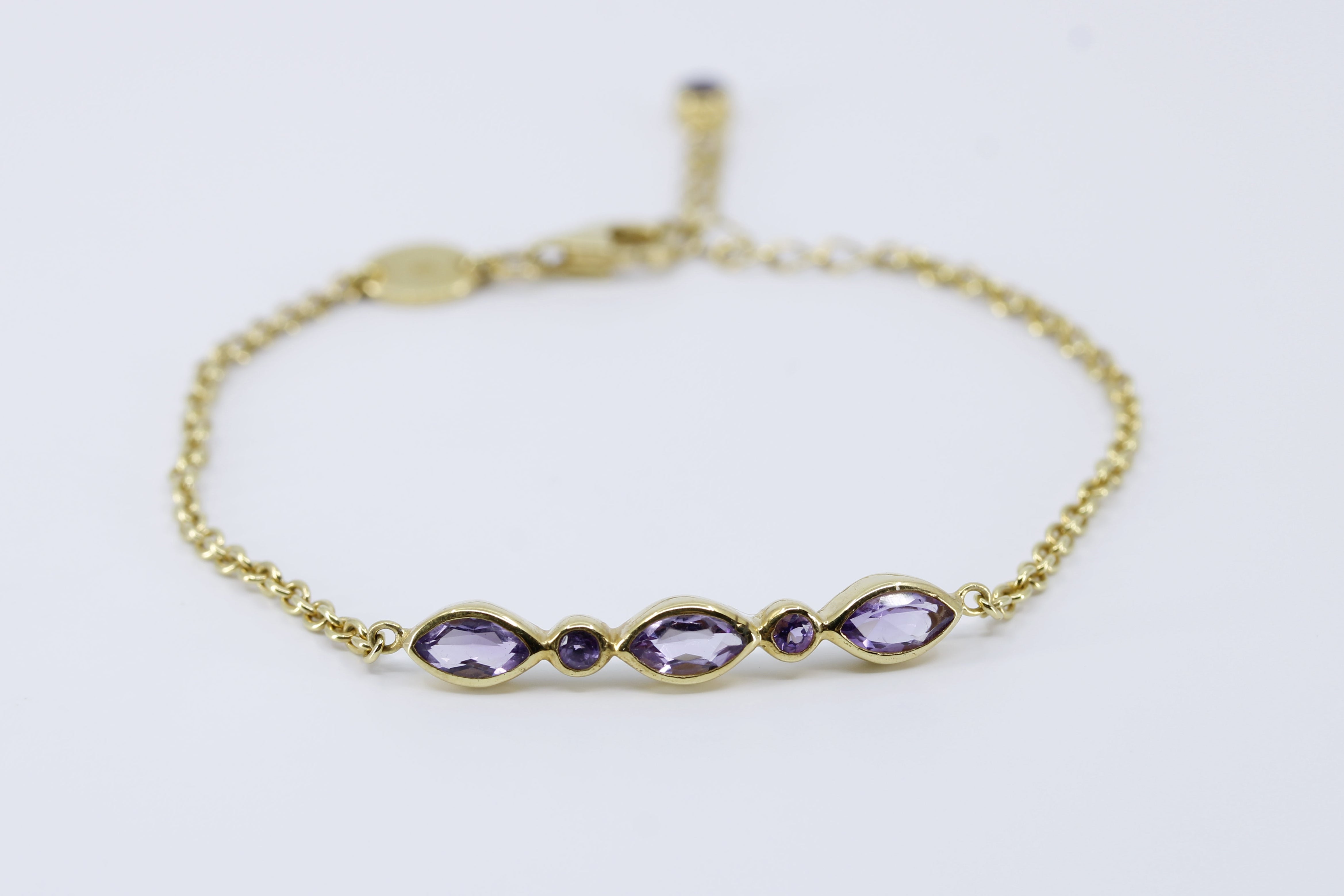 VENERE Station Bracelet with Amethyst