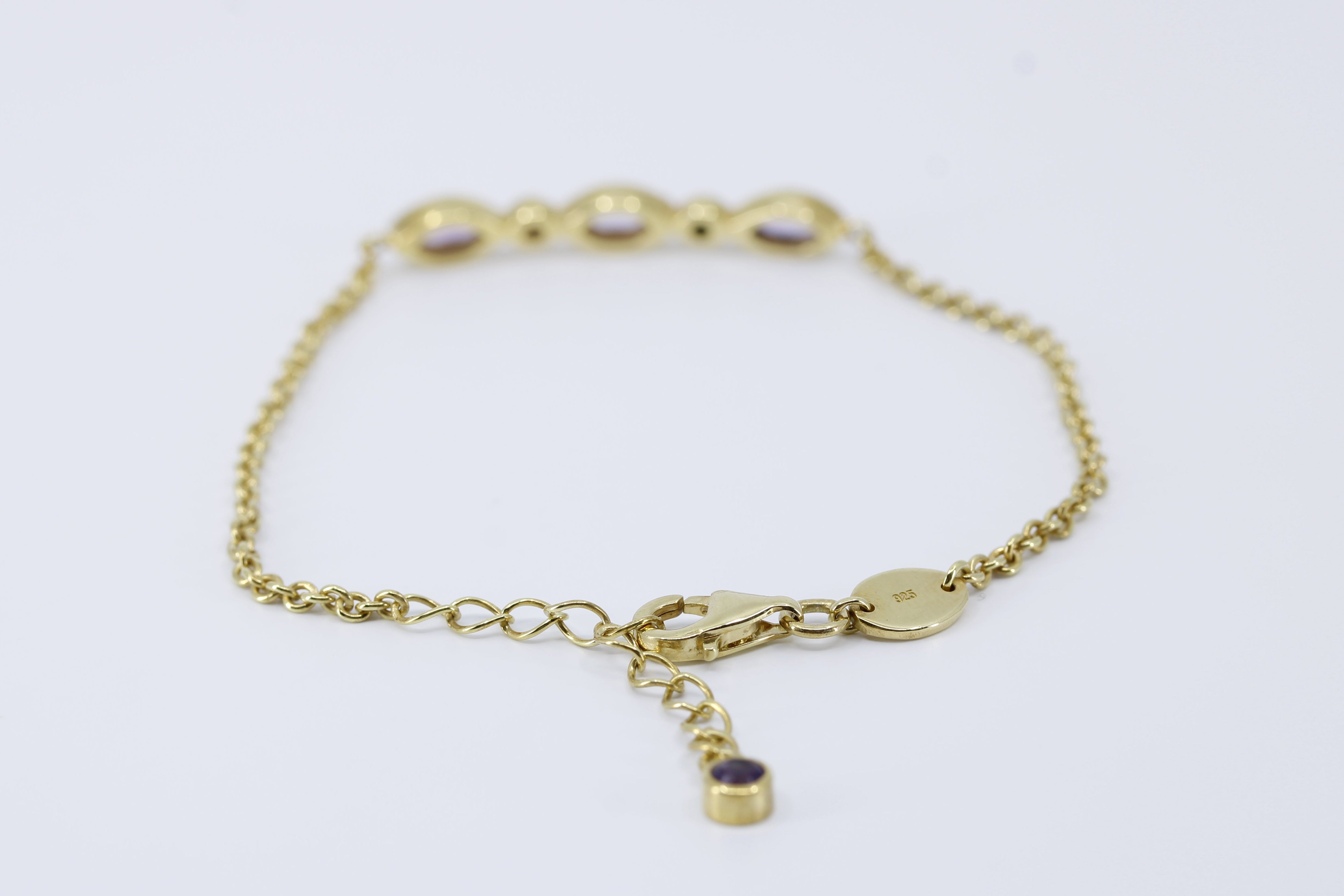 VENERE Station Bracelet with Amethyst