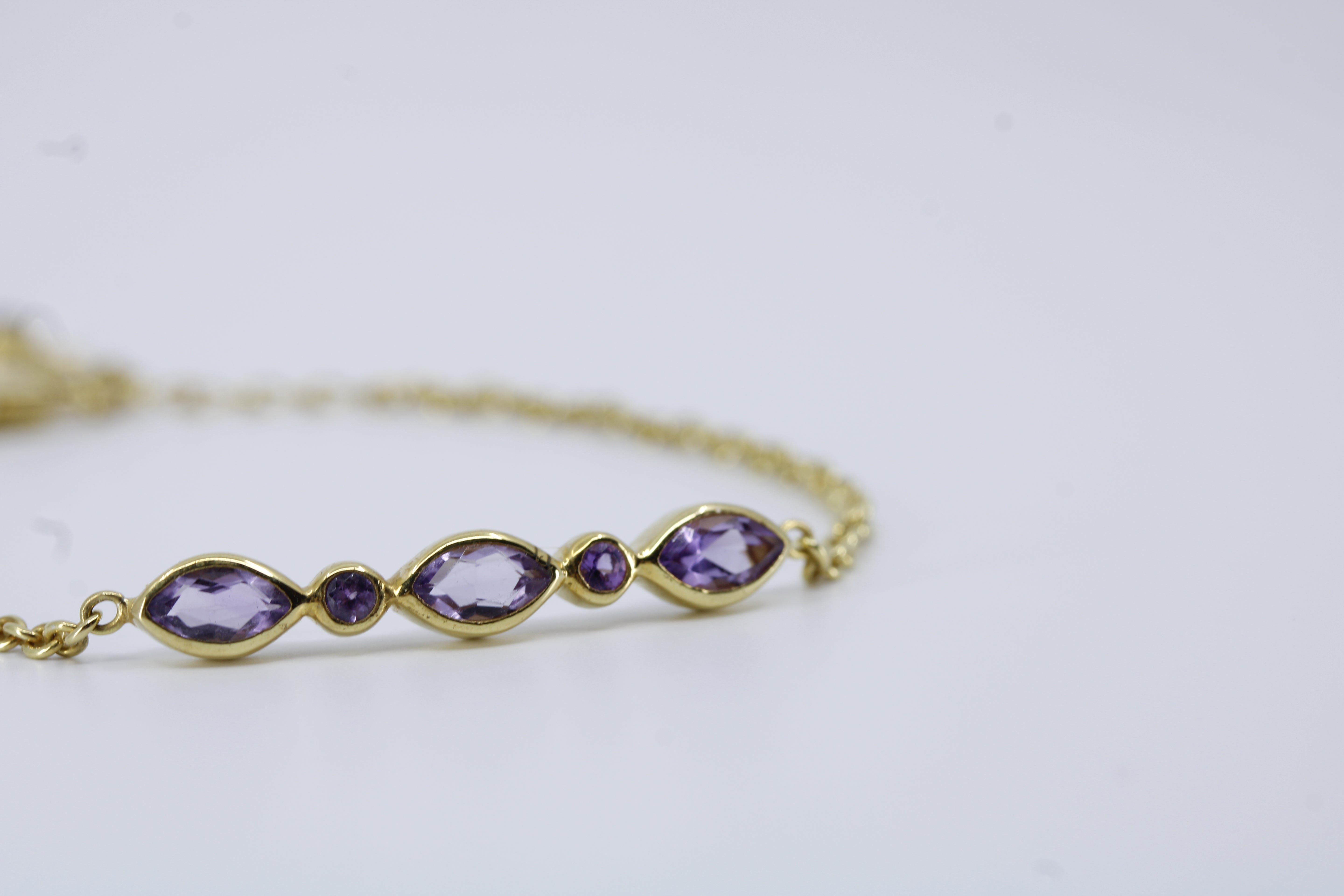 Il Gattopardo Station Bracelet with Amethyst