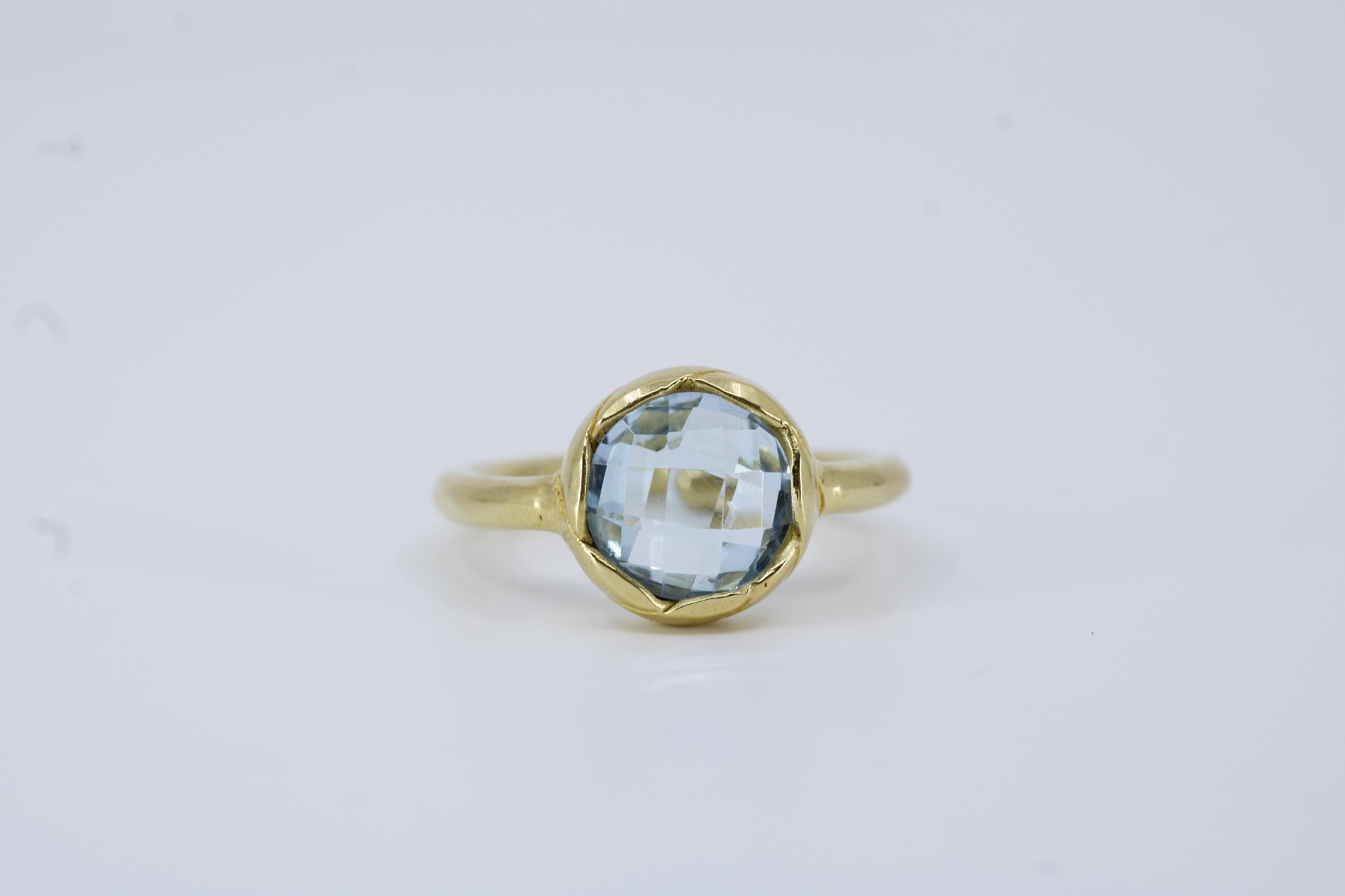 Il Gattopardo Domed Blue Topaz Ring