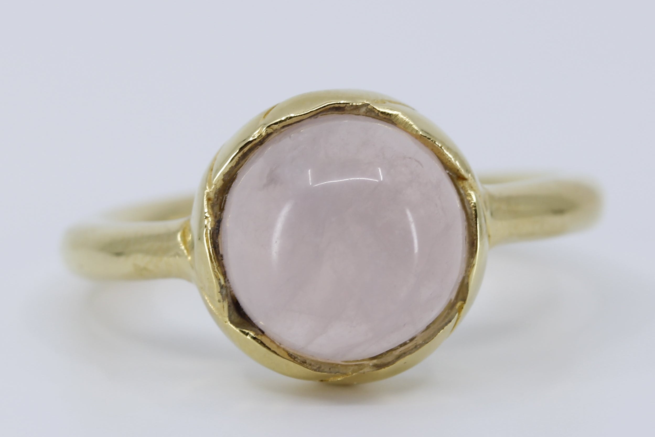 AURORA Domed Rose Quartz Ring