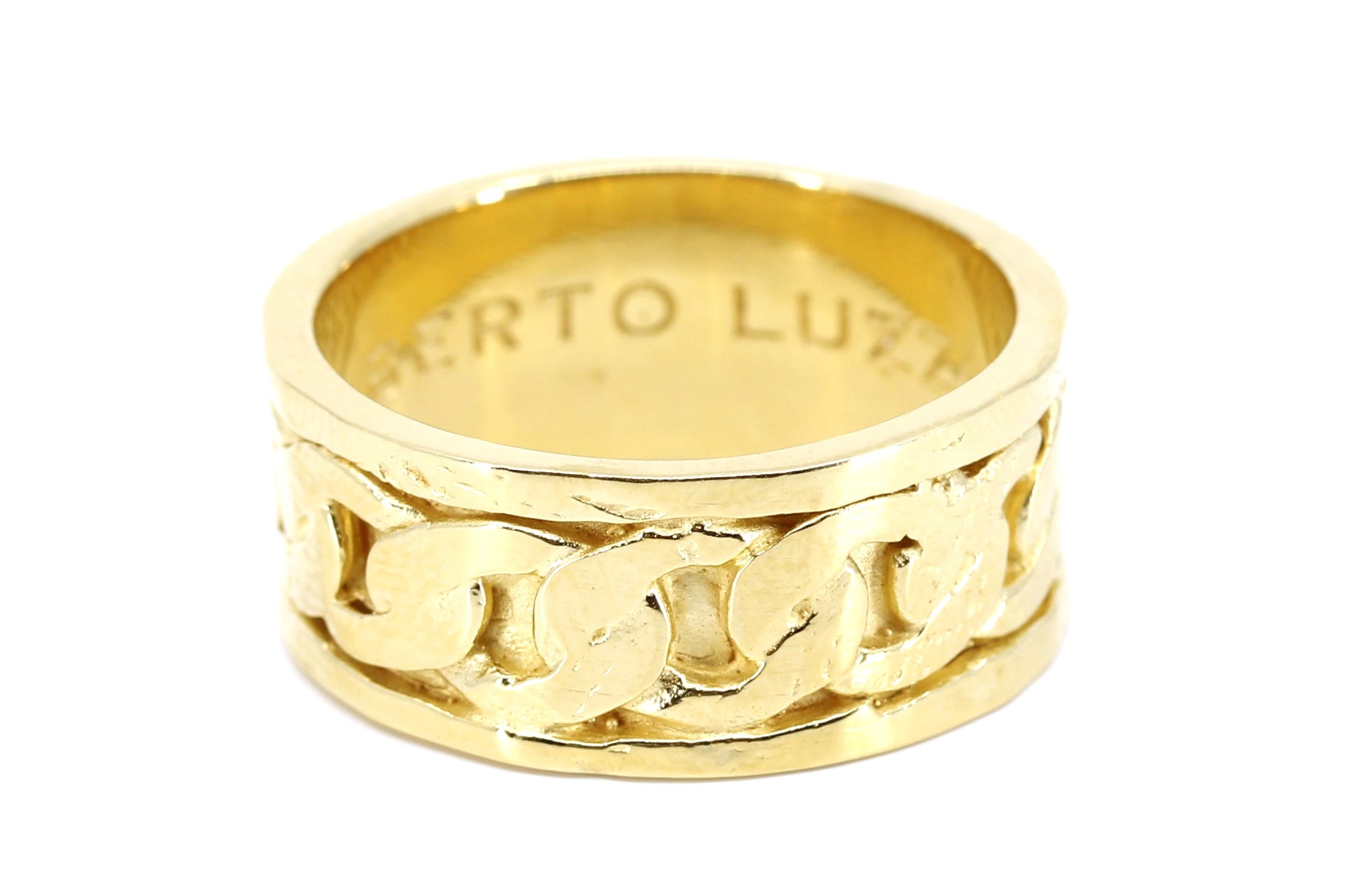SAAR 18K Gold Vermeil Inset Band Ring