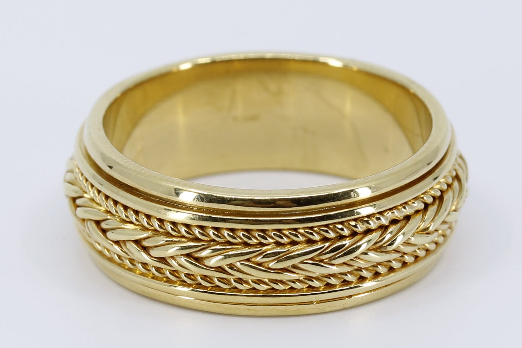 RAVENNA 18K Gold Vermeil Braided Band Ring