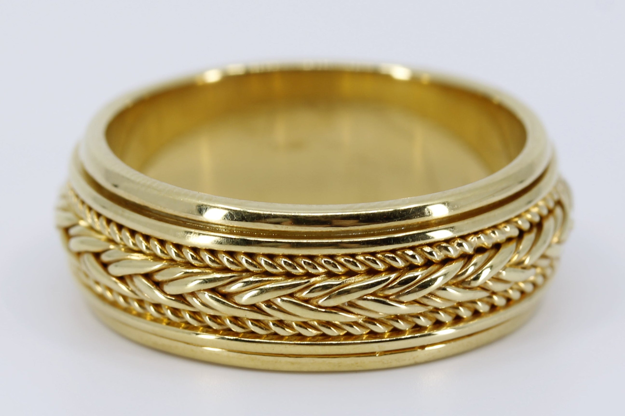 RAVENNA 18K Gold Vermeil Braided Band Ring