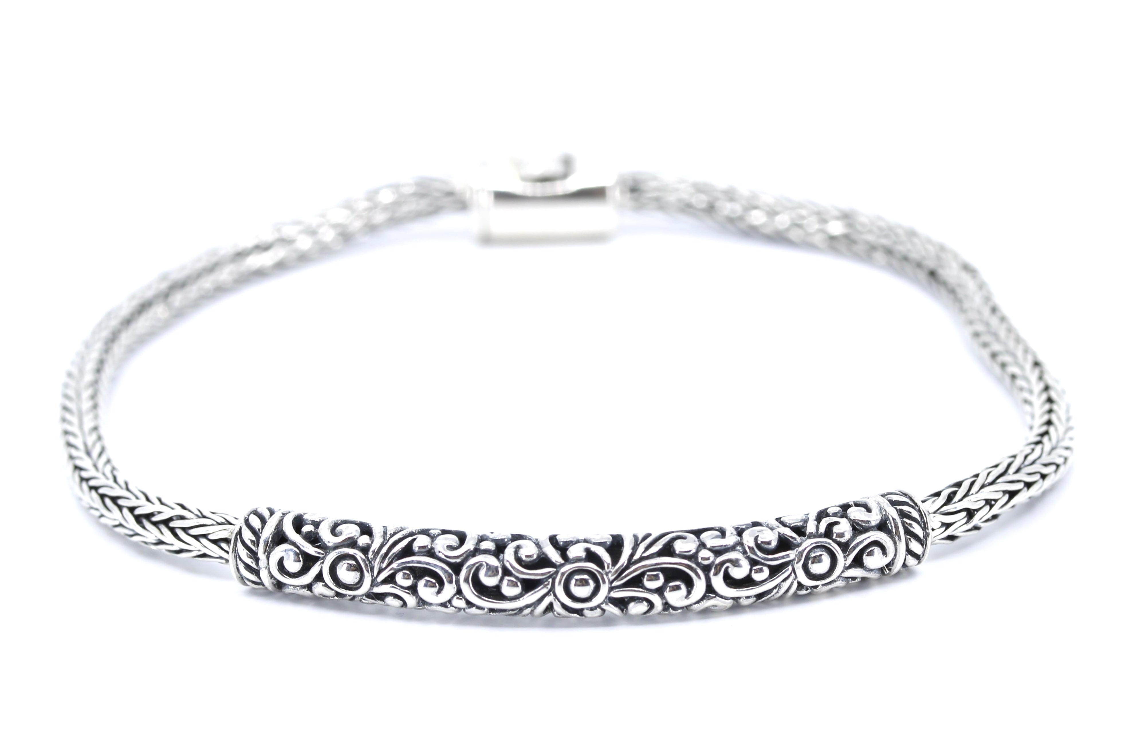 SREYA Carved Station Bracelet