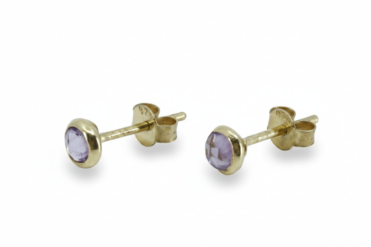 AURORA Stud Earring with Amethyst