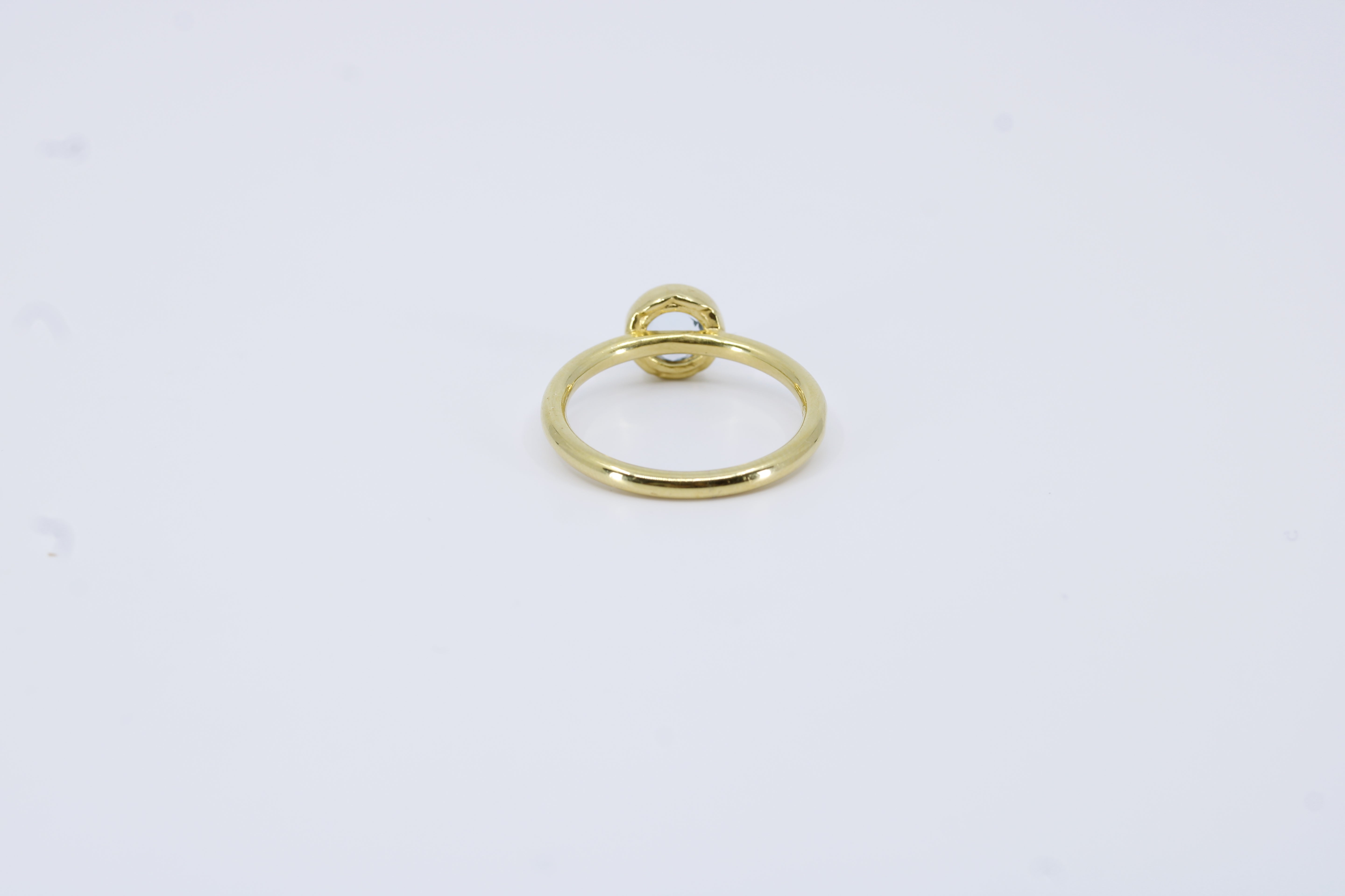 Luce Bezel Ring with Blue Topaz