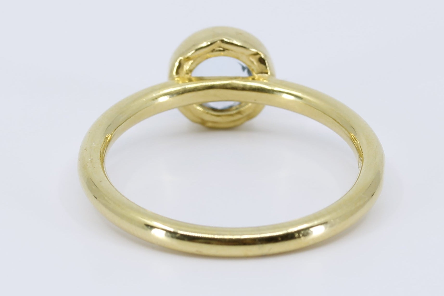 AURORA Bezel Ring with Blue Topaz