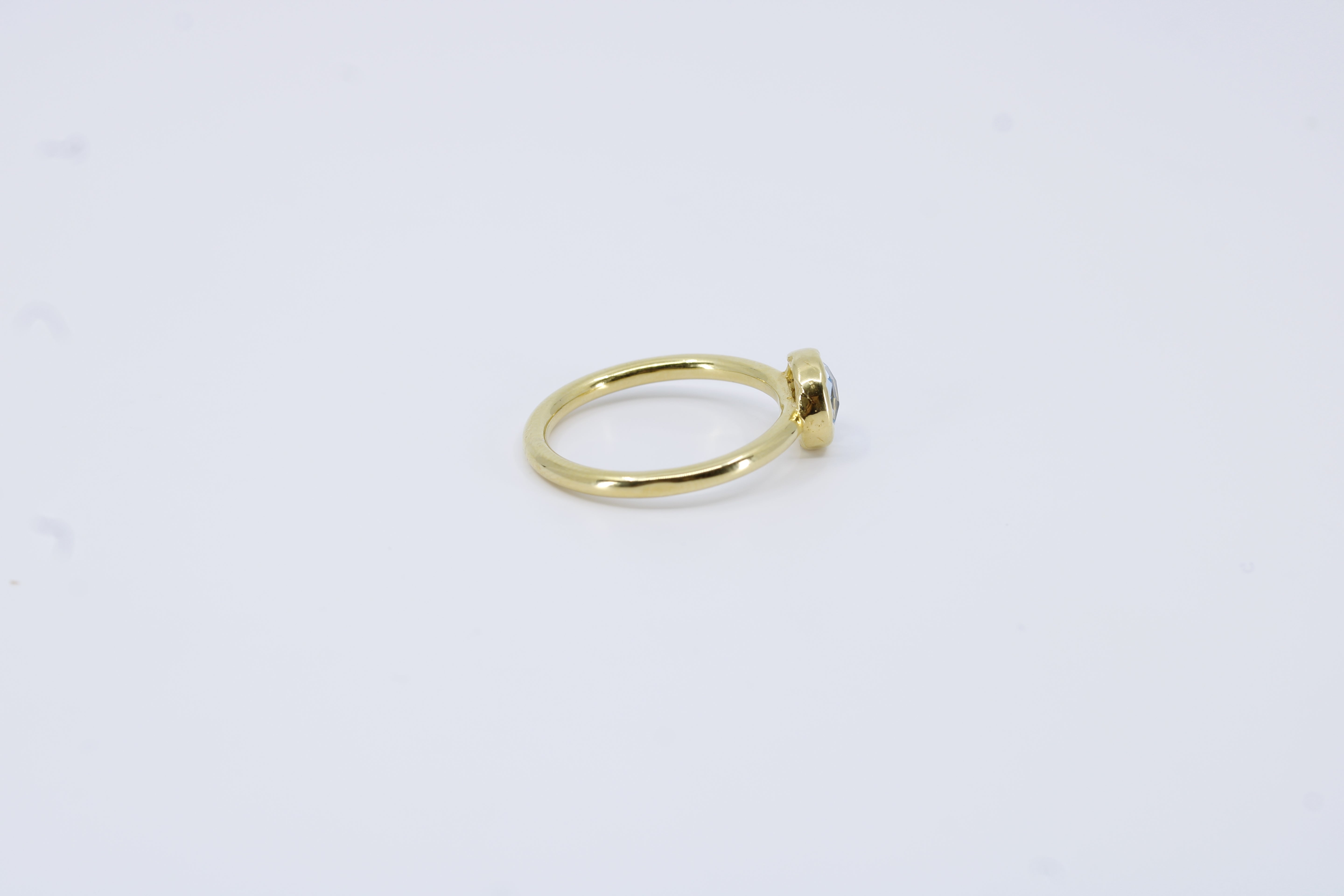 Luce Bezel Ring with Blue Topaz