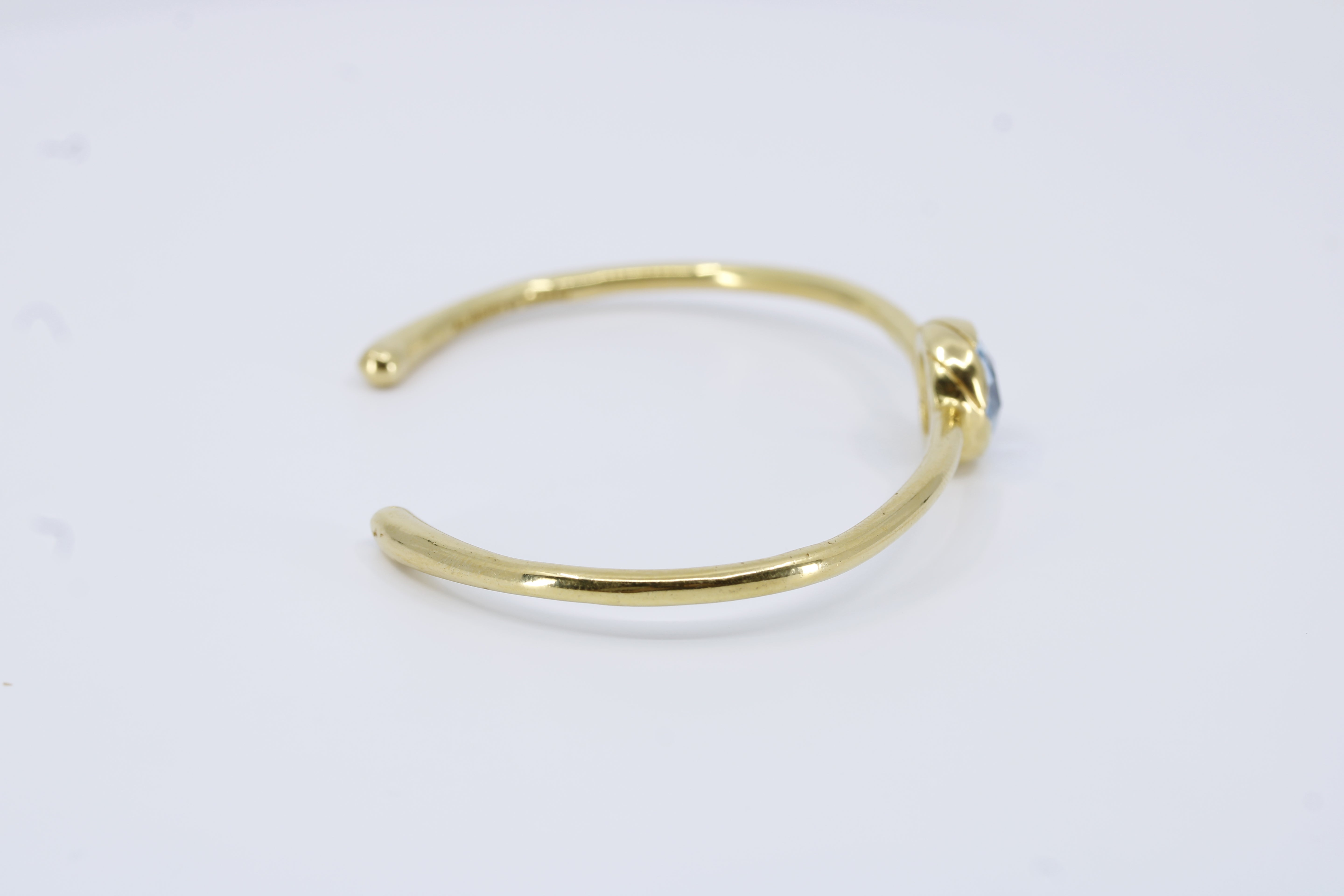 Il Gattopardo Blue Topaz Cuff Bracelet