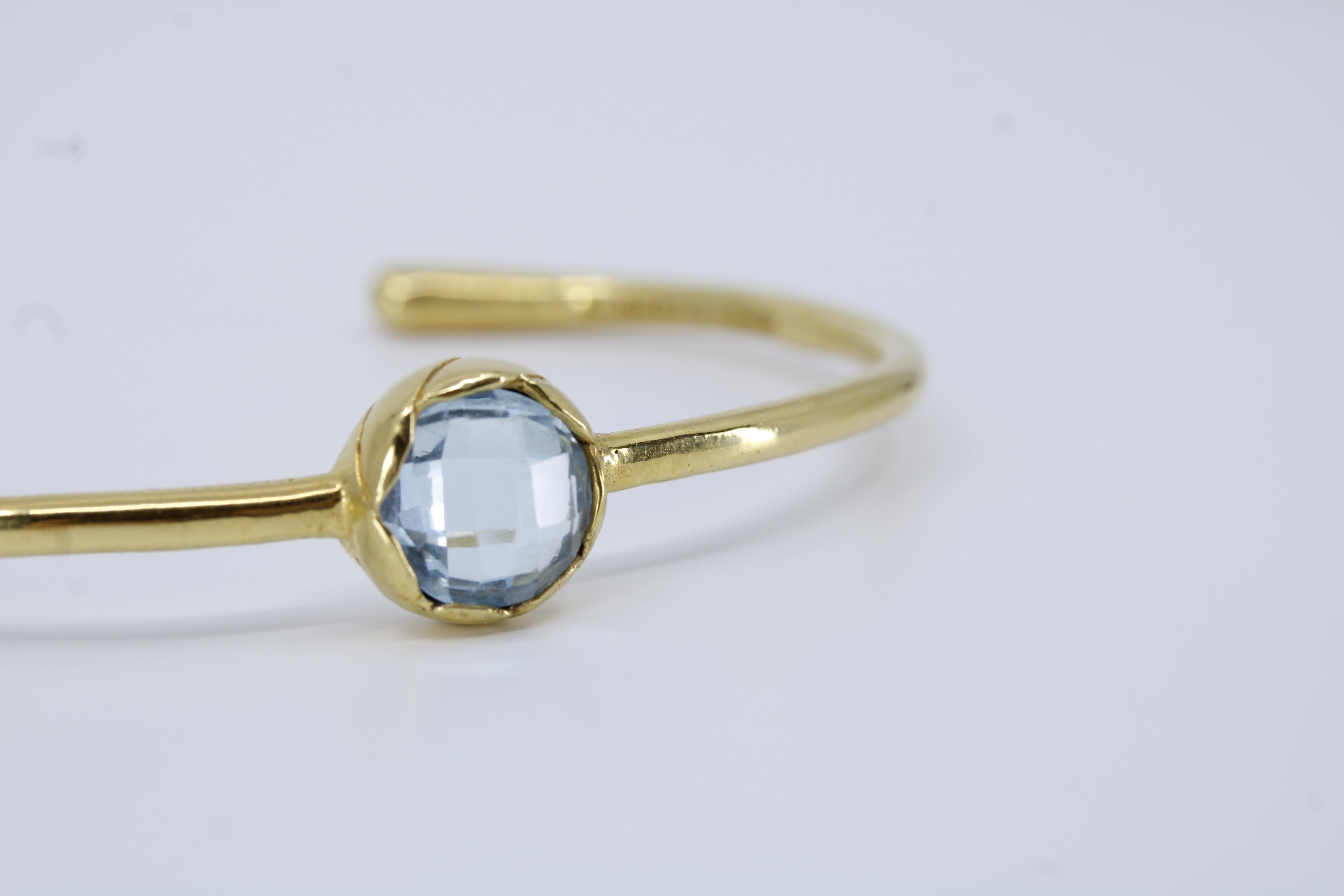 Il Gattopardo Blue Topaz Cuff Bracelet