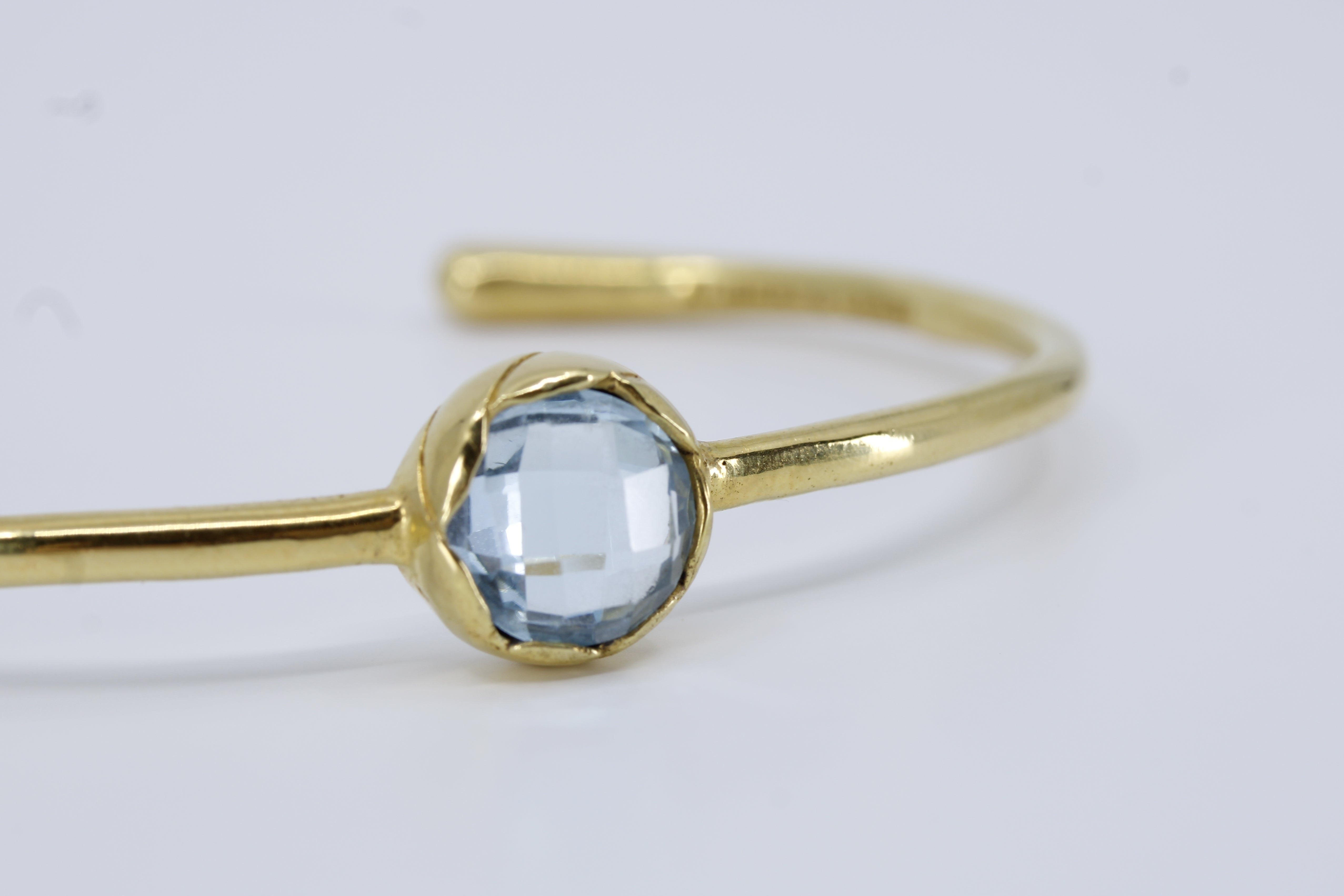 AURORA Blue Topaz Cuff Bracelet