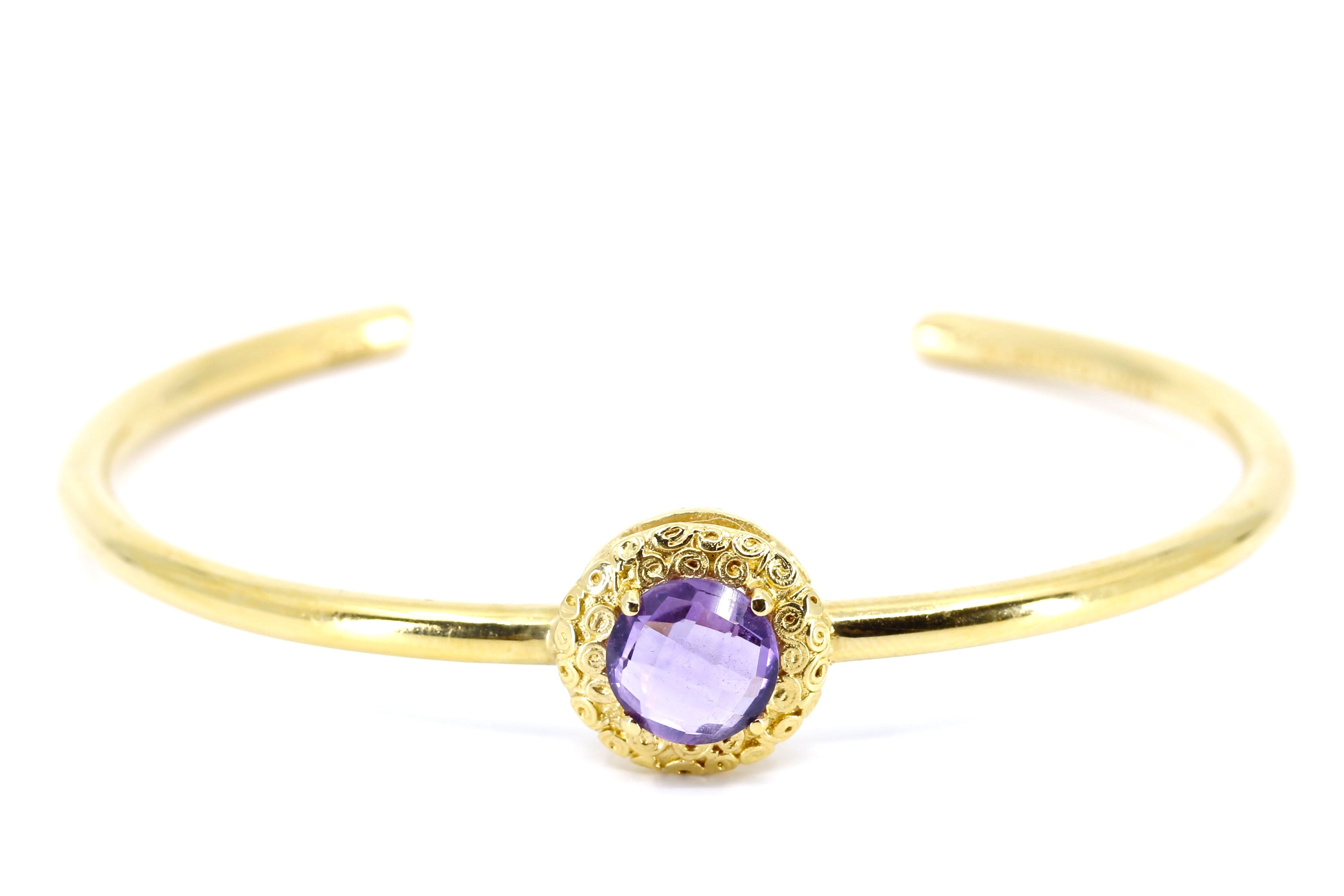 AURORA Amethyst Cuff Bracelet