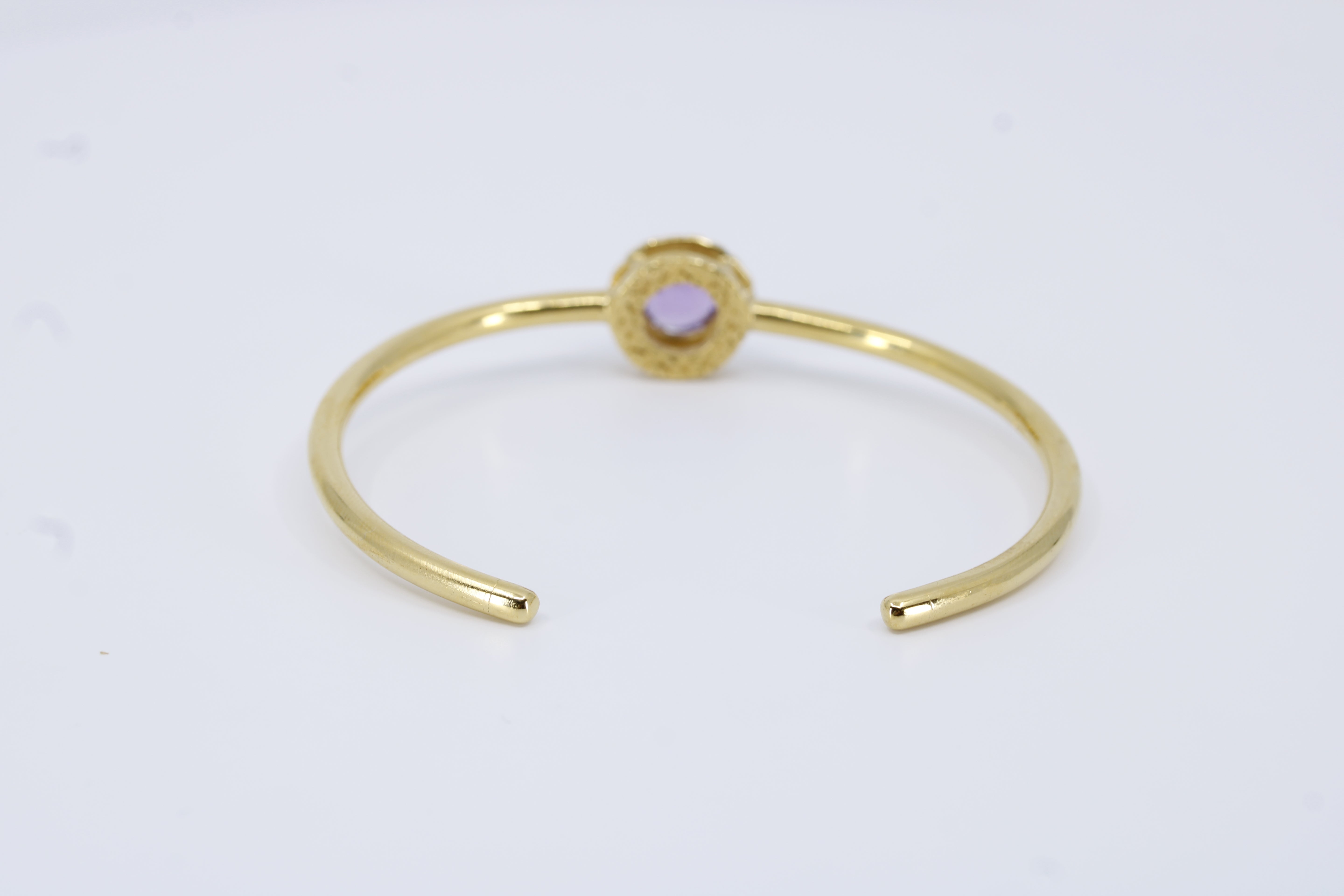 Il Gattopardo Amethyst Cuff Bracelet