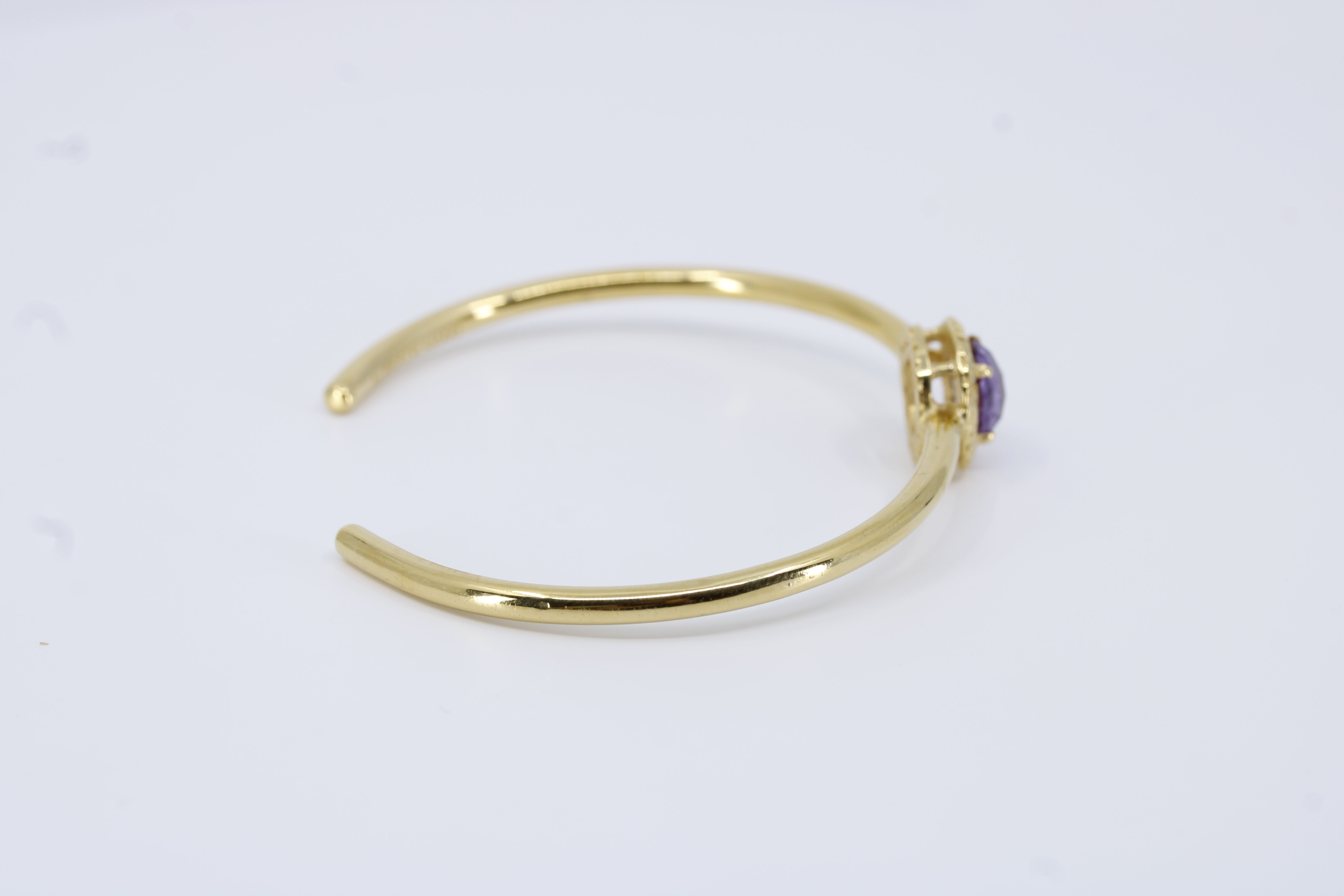 Il Gattopardo Amethyst Cuff Bracelet