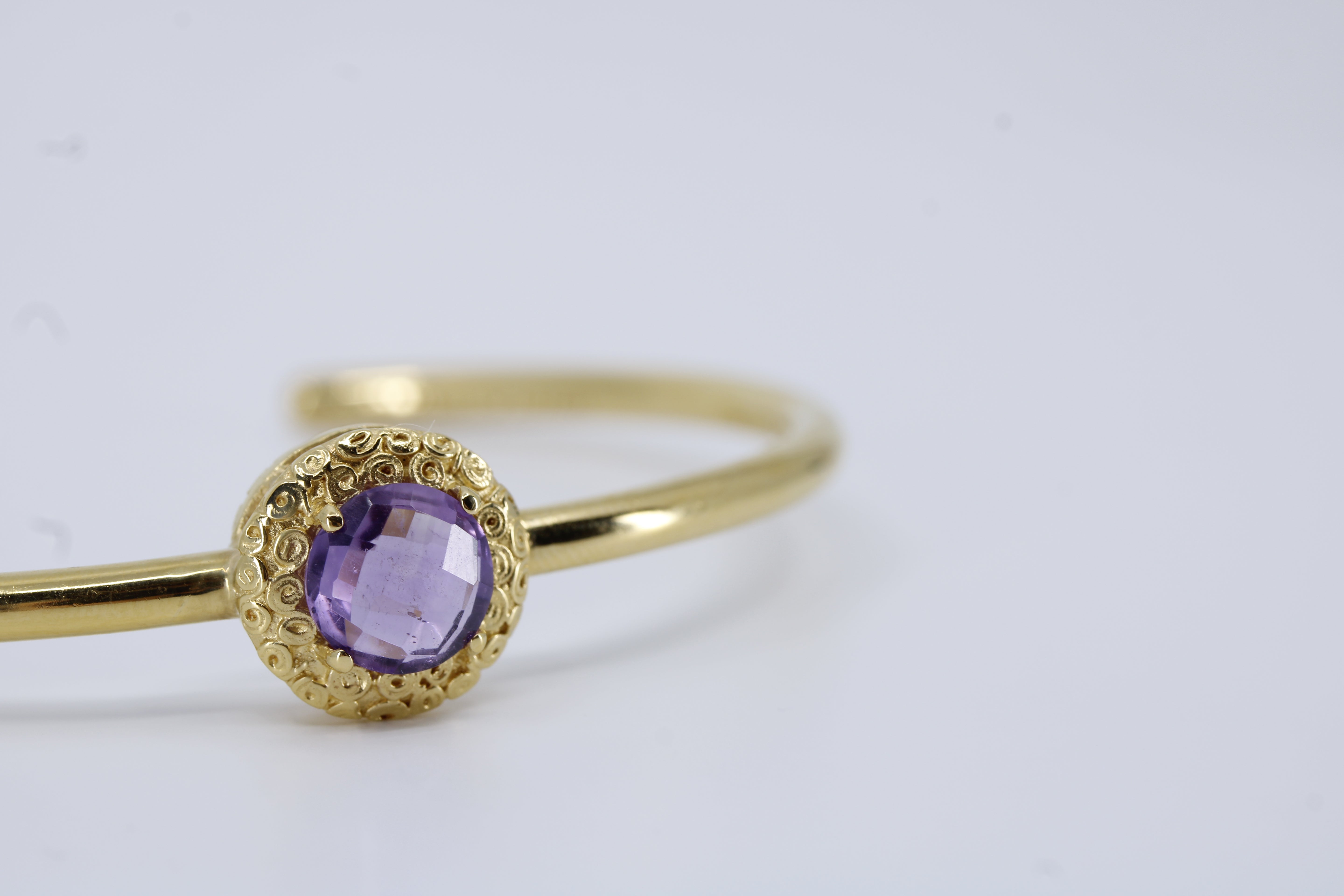 Il Gattopardo Amethyst Cuff Bracelet