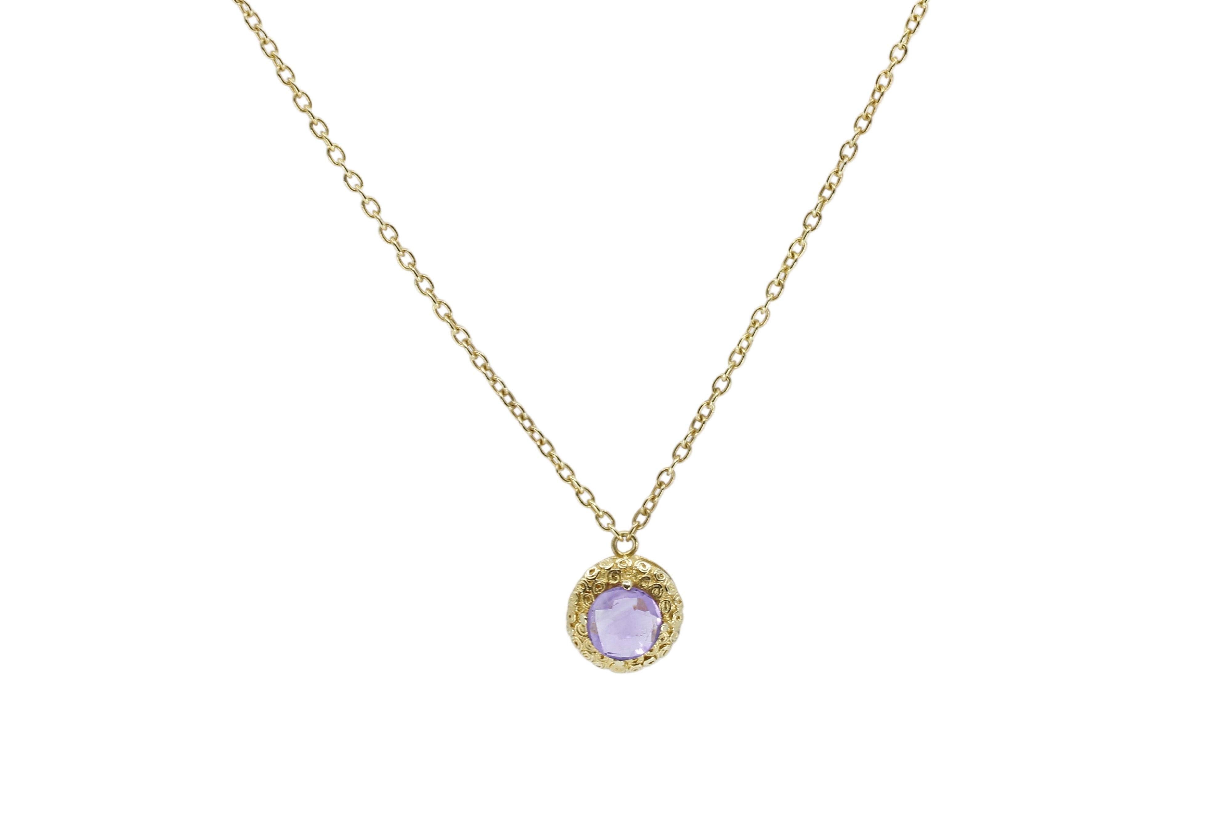 AURORA Amethyst Pendant Necklace