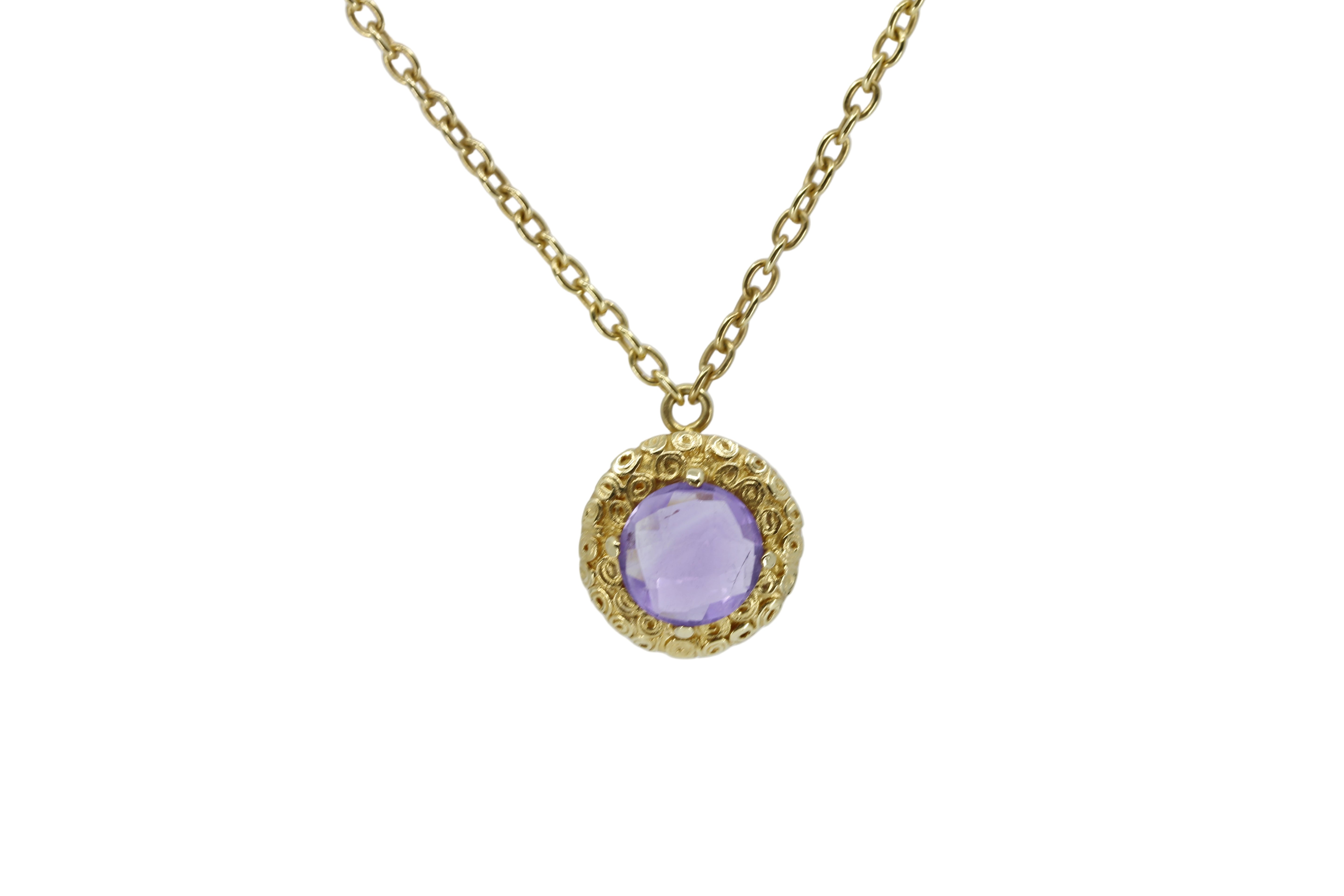 AURORA Amethyst Pendant Necklace