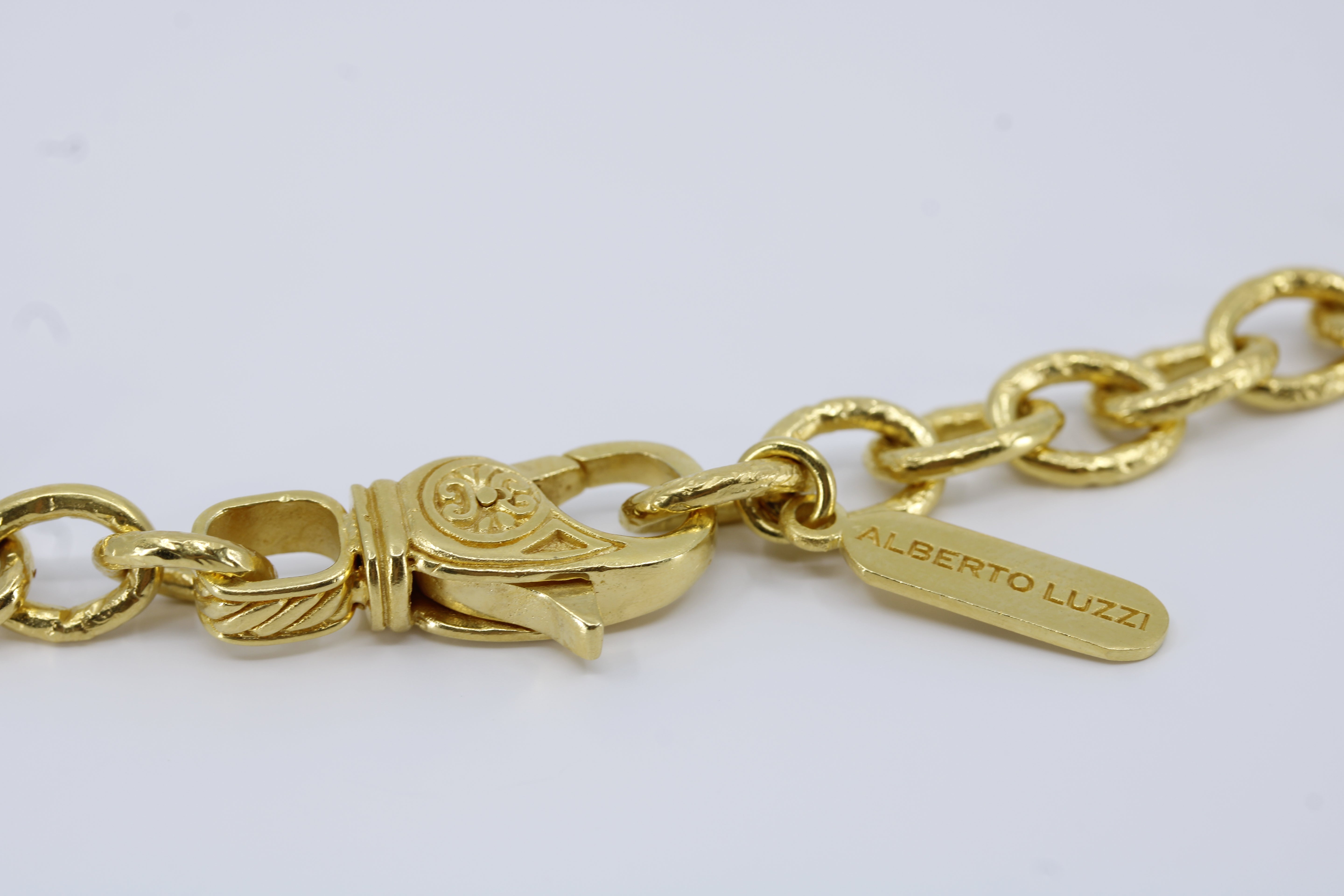 AL CANAL 18K Gold Vermeil Chain Link Necklace