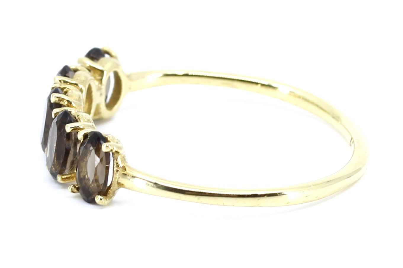 AURORA Smoky Quartz Bar Ring