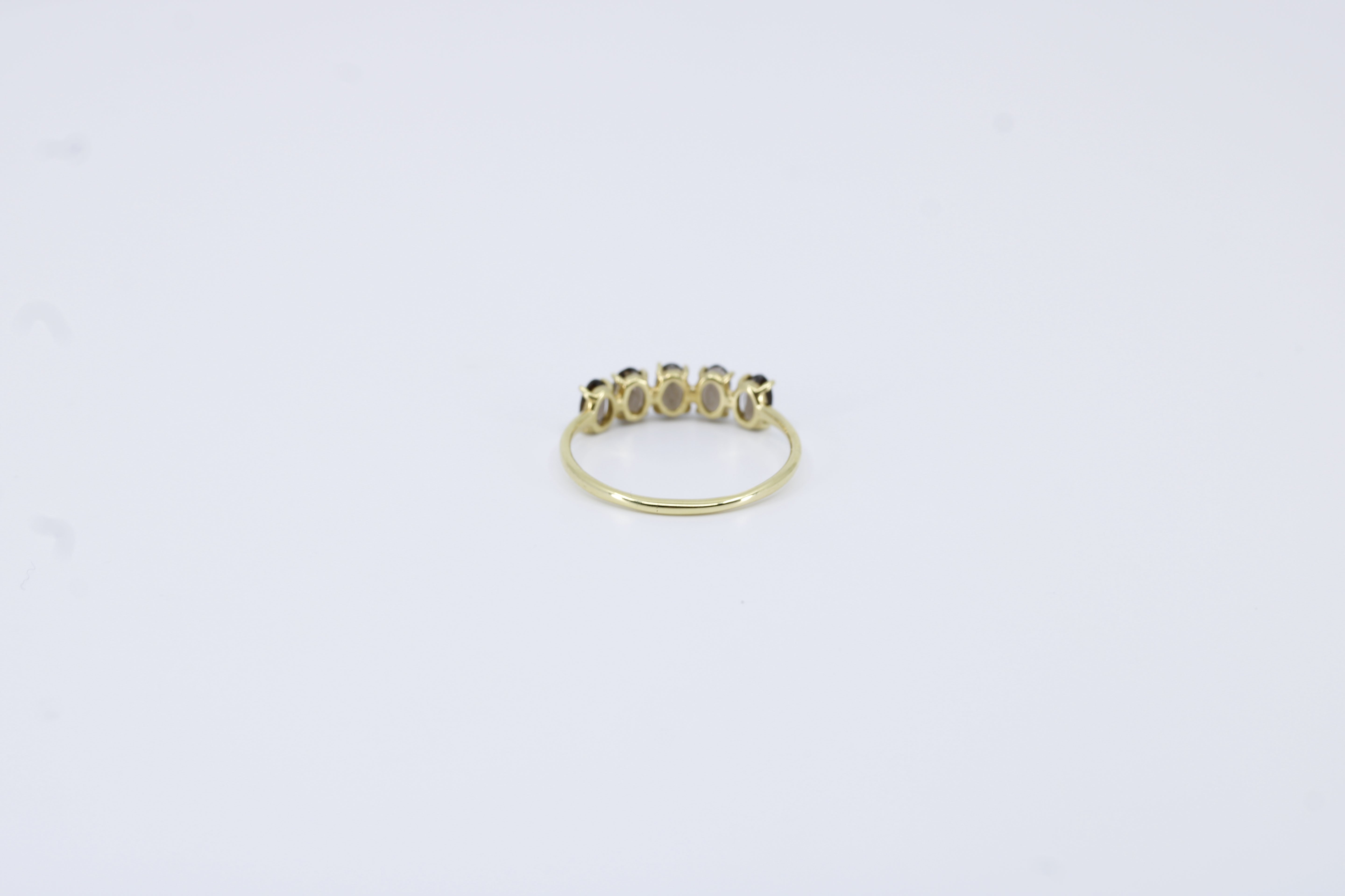 High Line Smoky Quartz Bar Ring