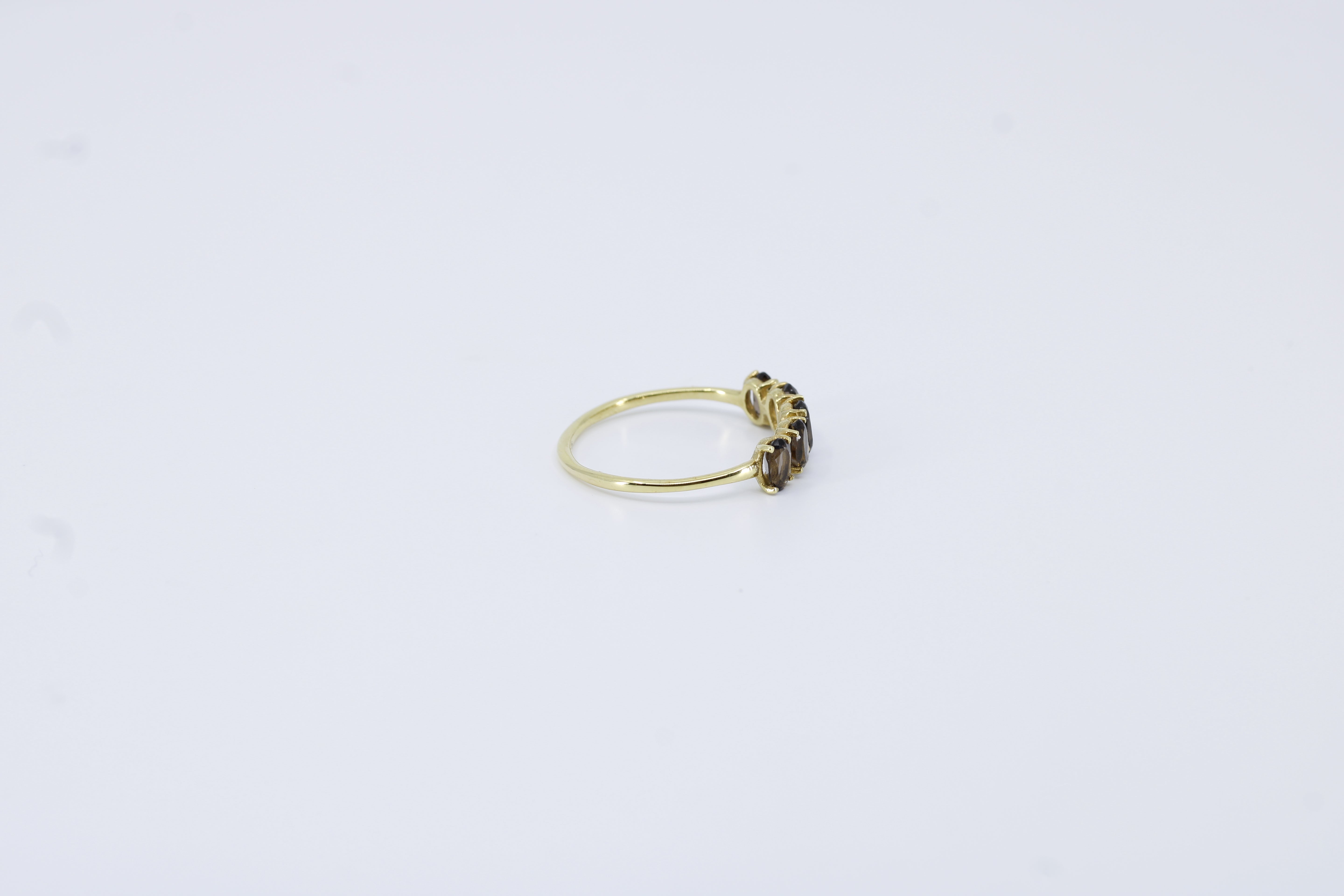 High Line Smoky Quartz Bar Ring