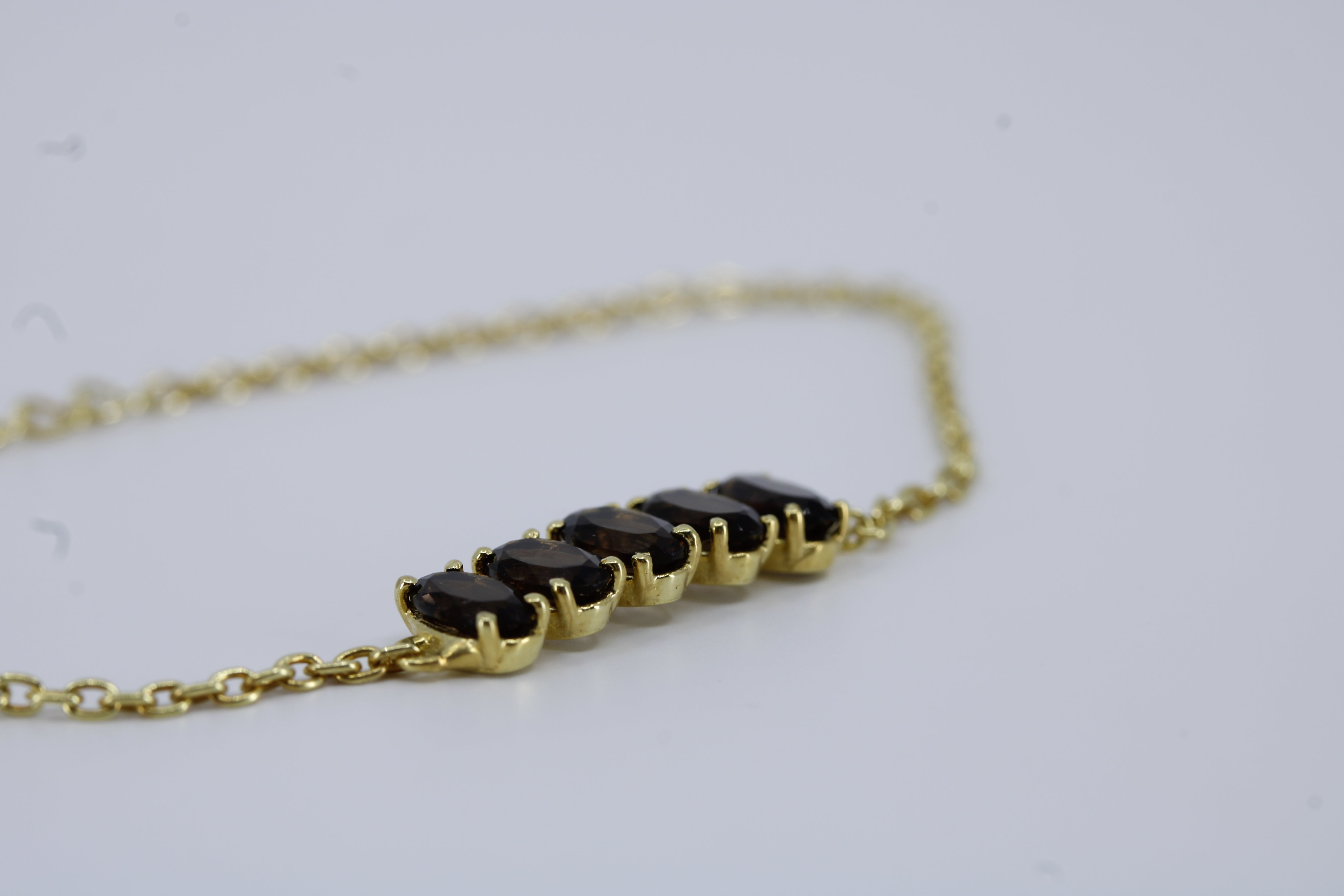 High Line Smoky Quartz Bar Bracelet