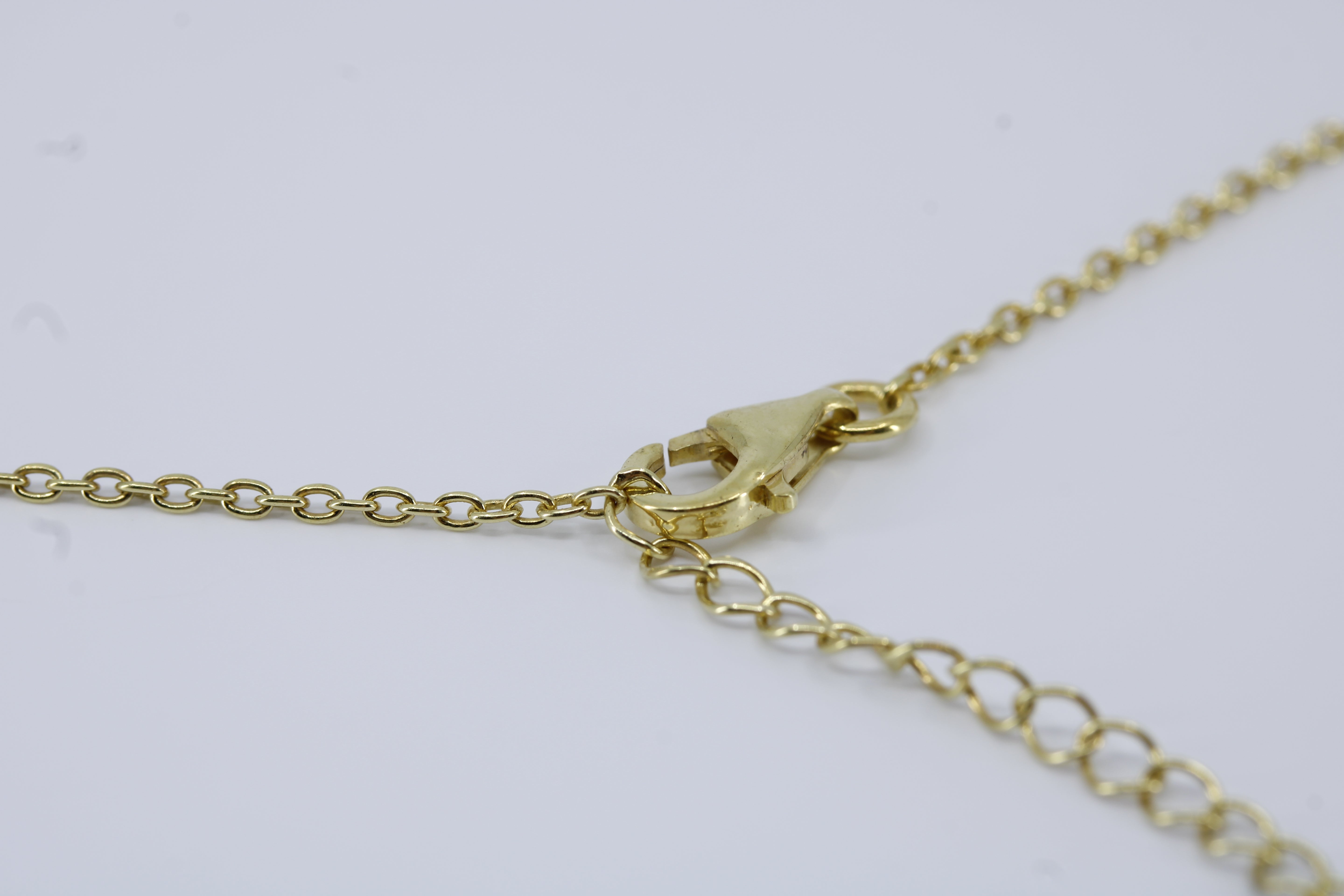 High Line Peridot Bar Pendant Necklace