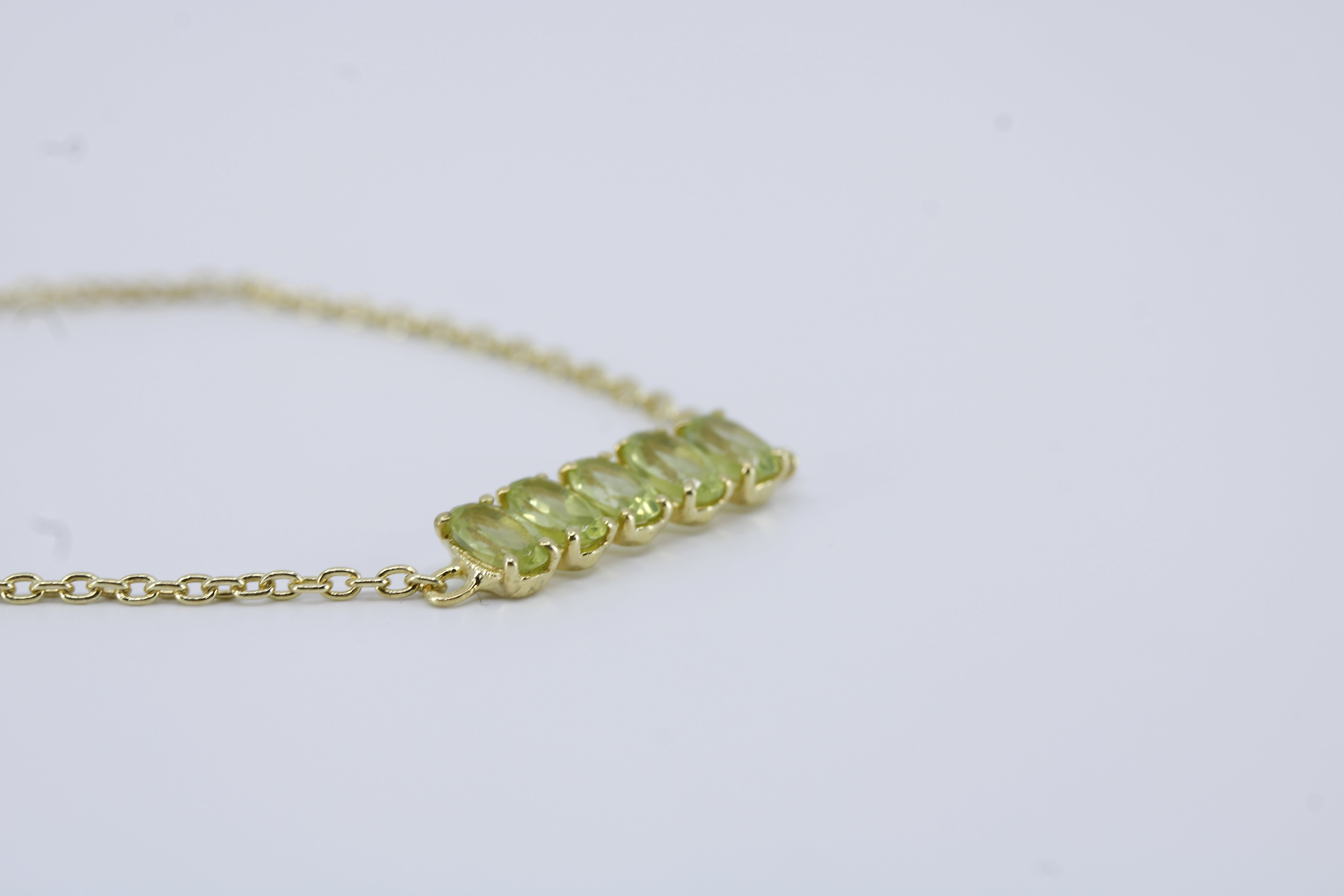 High Line Peridot Bar Bracelet