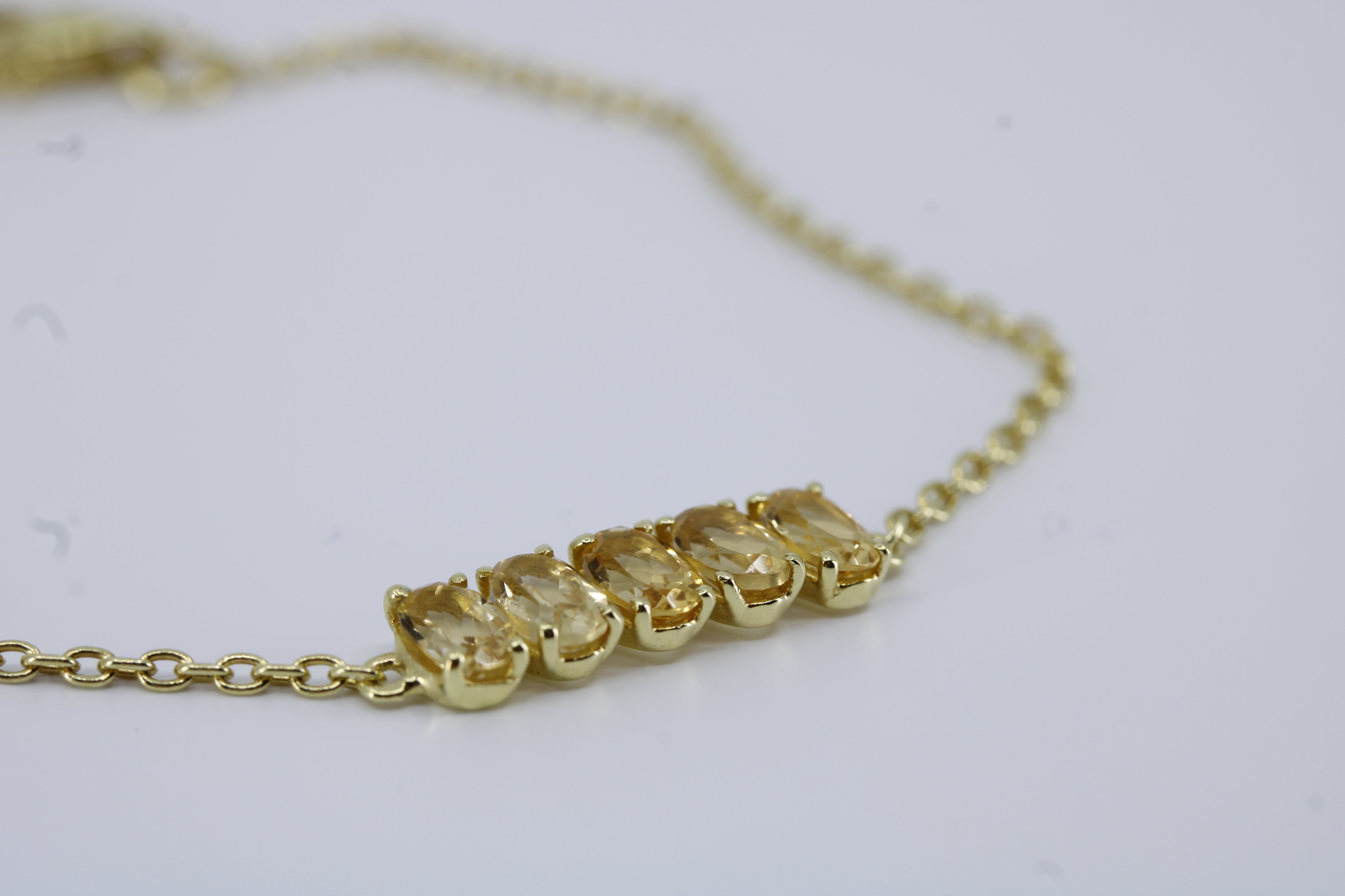 High Line Citrine Bar Bracelet