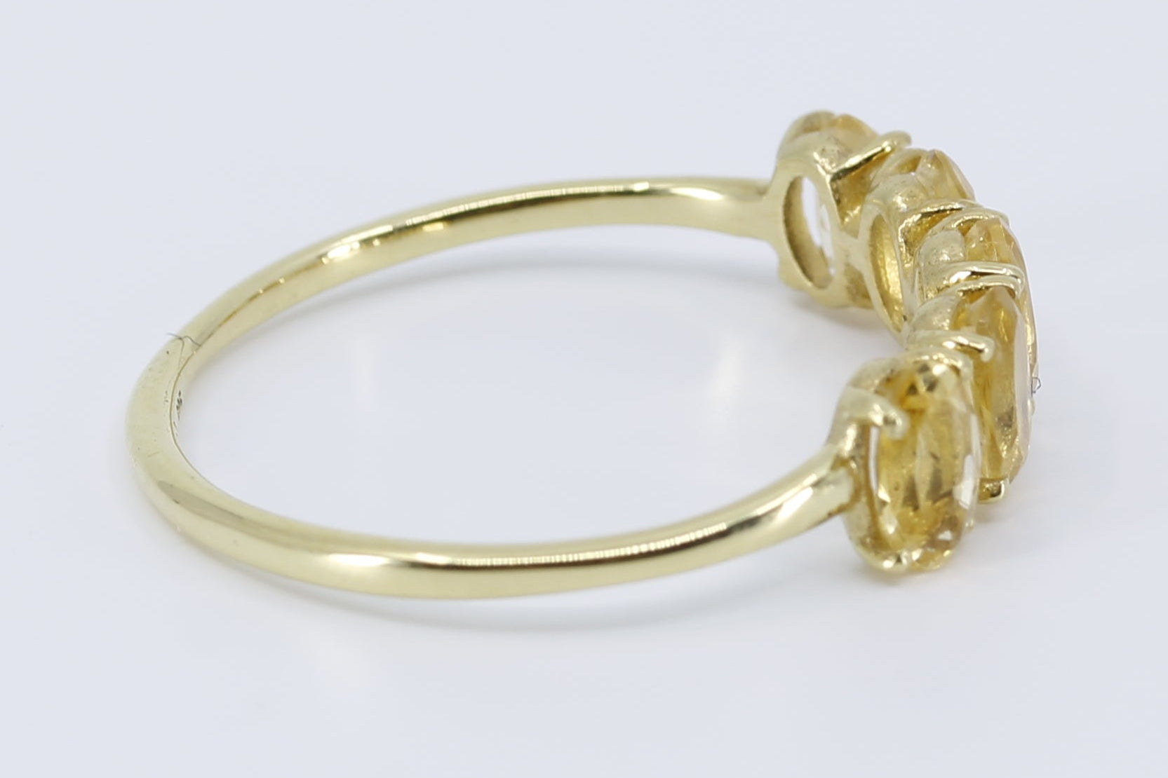 AURORA Citrine Bar Ring