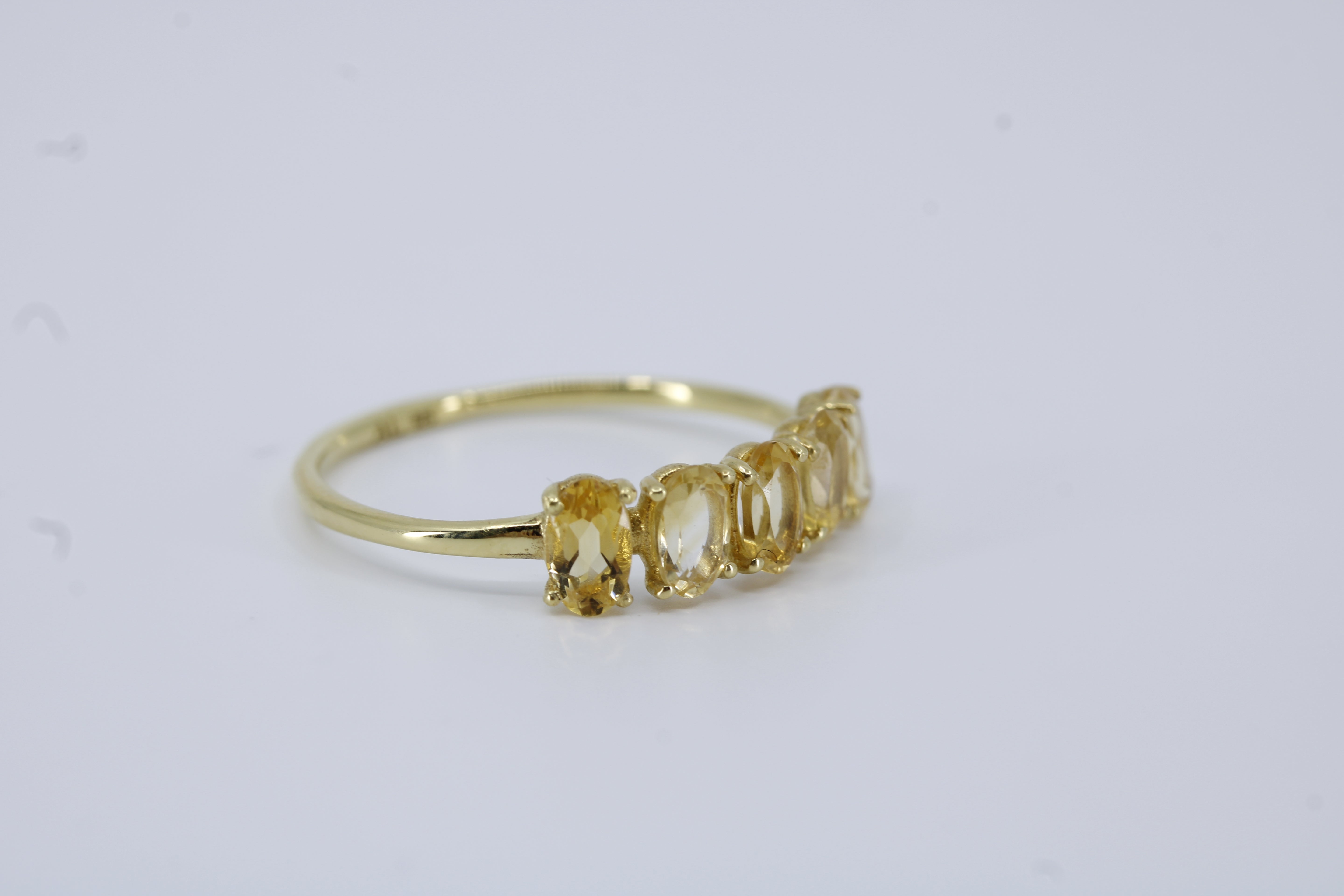 High Line Citrine Bar Ring
