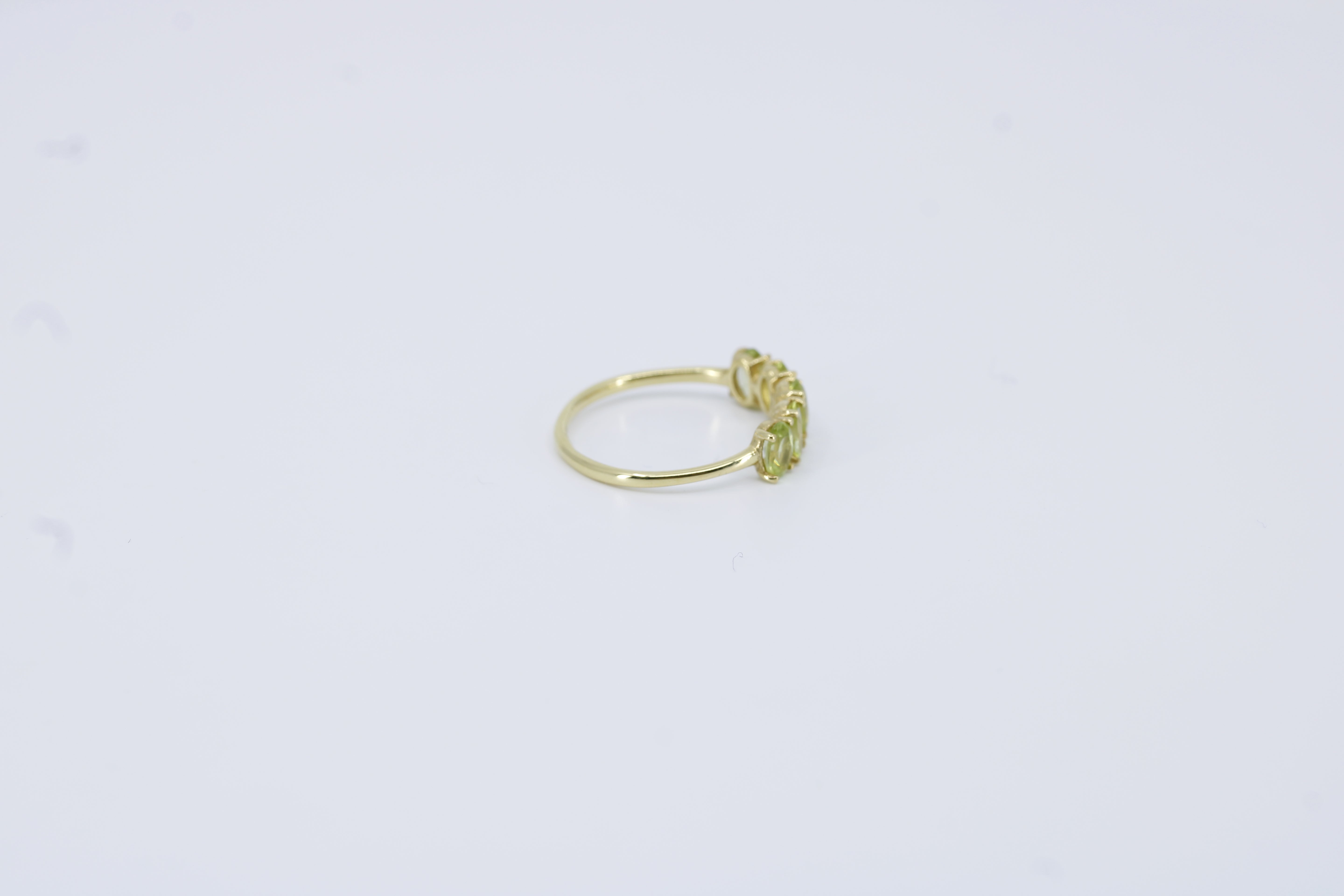 High Line Peridot Bar Ring